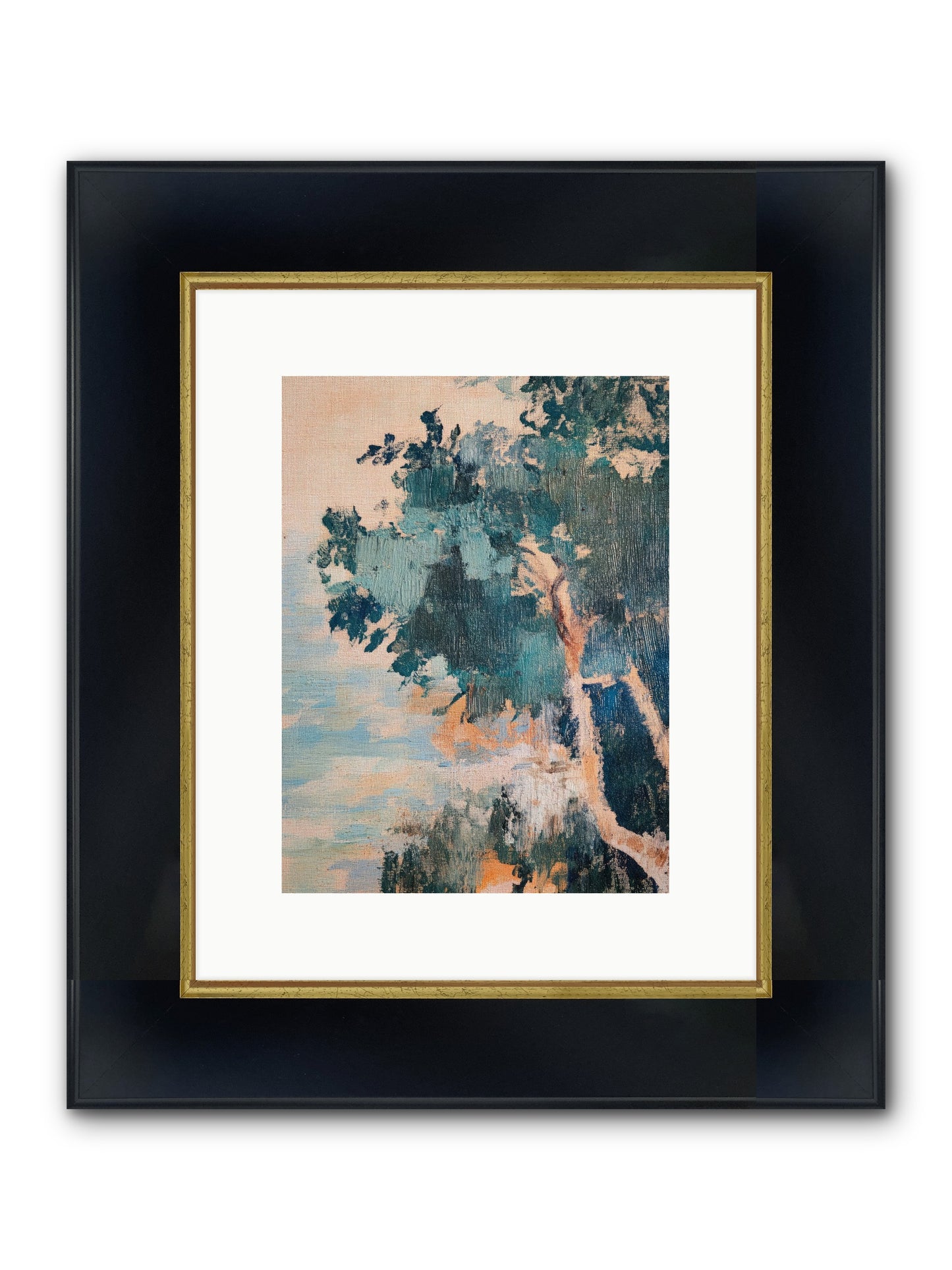 The Sacred Grove Framed Print - Wide Black w/Gold 9x12