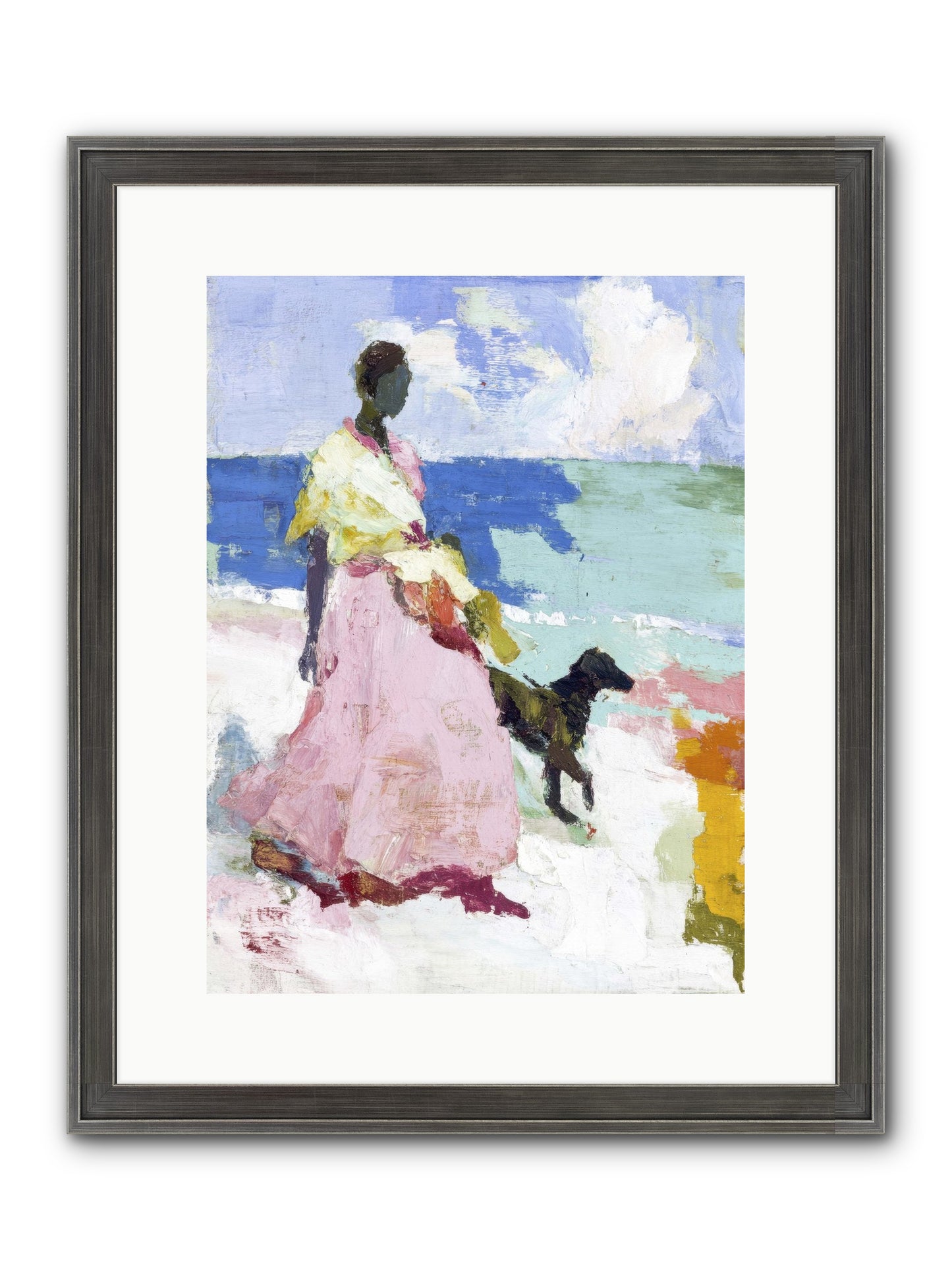 The Sea's Tender Heart Framed Print - Slimwoods Black/Silver 12x16