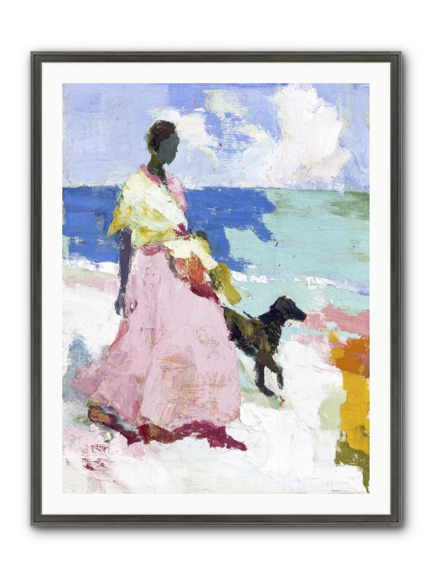 The Sea's Tender Heart Framed Print - Slimwoods Black/Silver 30x40
