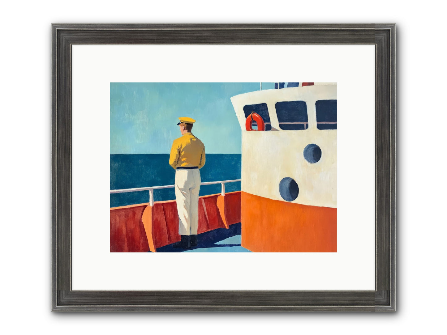 The Seafarer Framed Print - Slimwoods Black/Silver 12x9