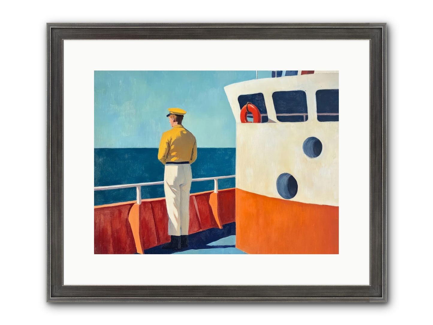 The Seafarer Framed Print - Slimwoods Black/Silver 16x12