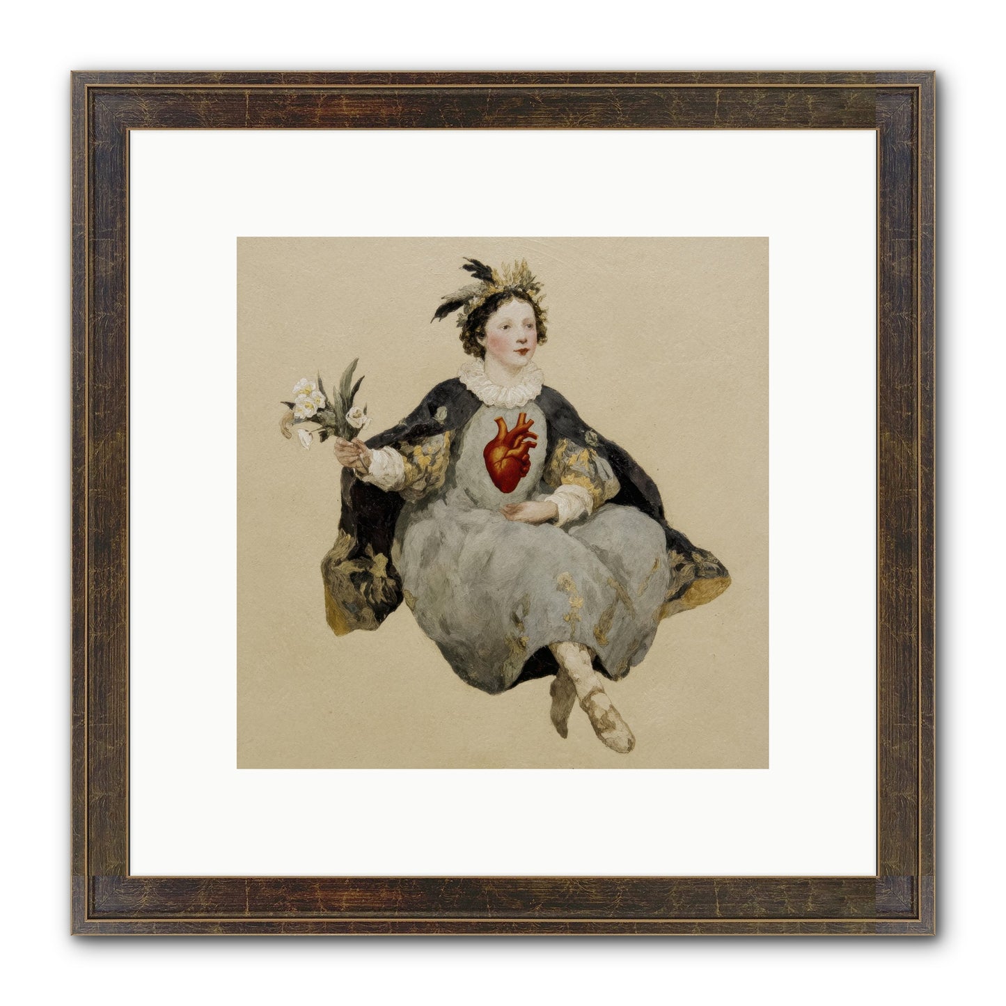 The Secret Address Of Us Framed Print - Slimwoods Black/Gold 10x10