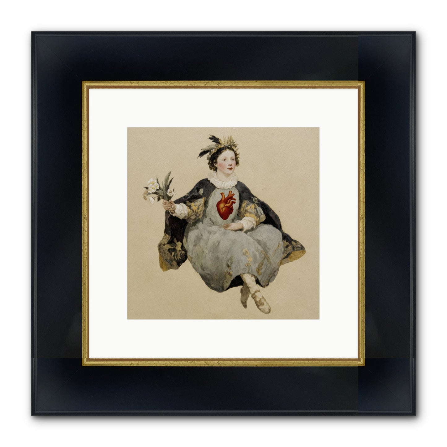 The Secret Address Of Us Framed Print - Wide Black w/Gold 10x10