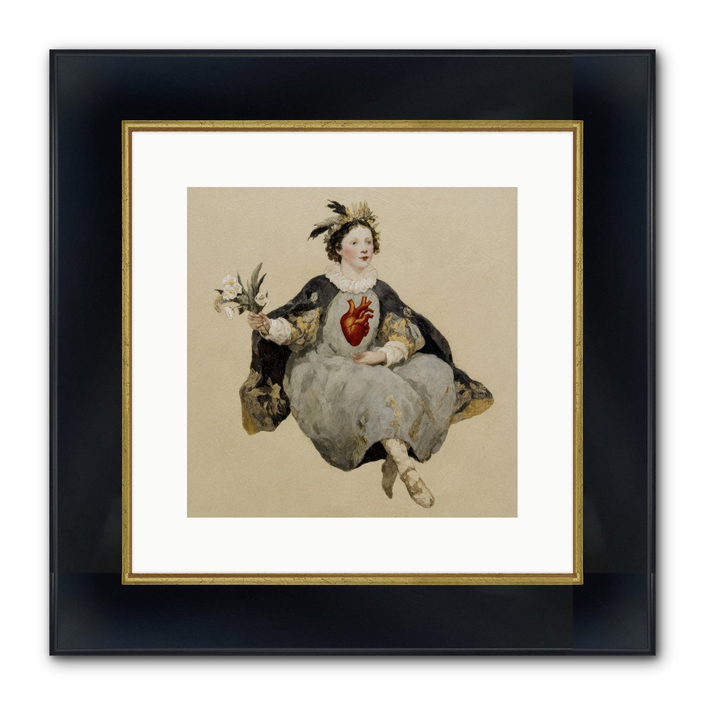 The Secret Address Of Us Framed Print - Wide Black w/Gold 12x12