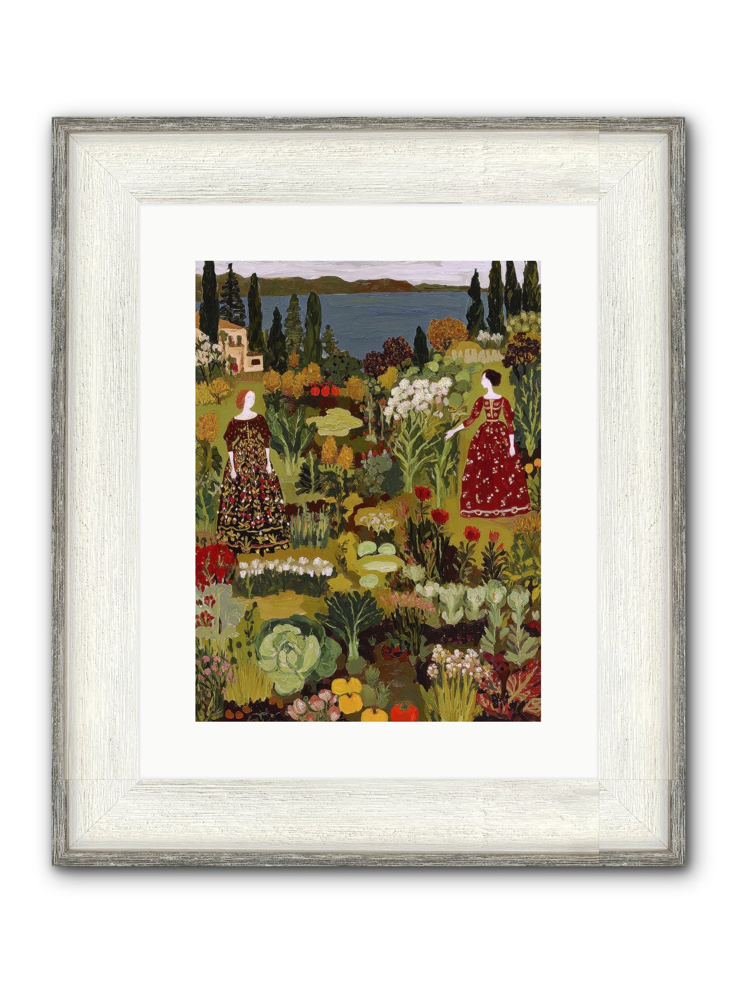 The Secret Garden Preserved Framed Print - Driftwood White 12x16