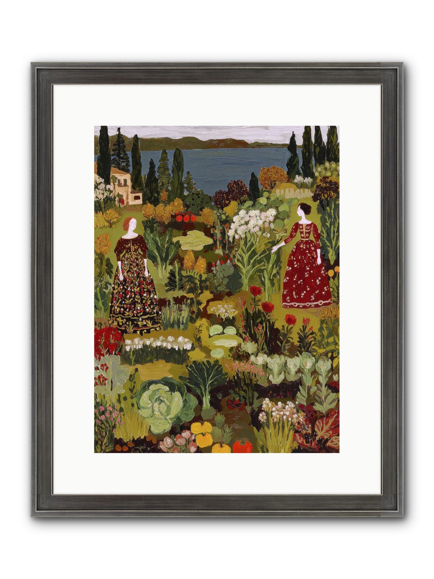 The Secret Garden Preserved Framed Print - Slimwoods Black/Silver 12x16
