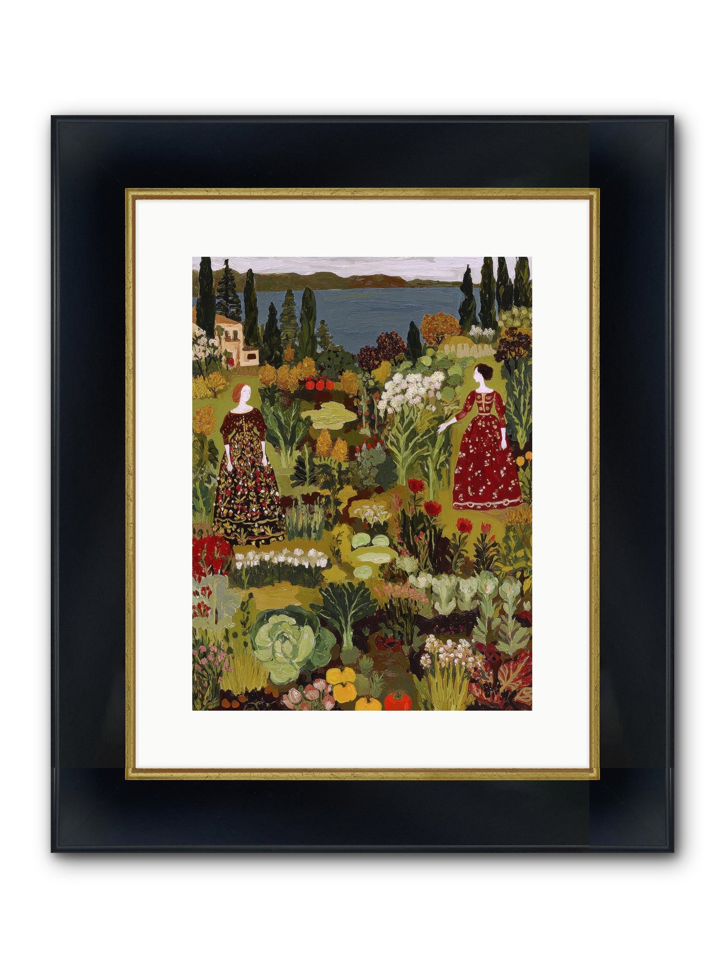 The Secret Garden Preserved Framed Print - Wide Black w/Gold 12x16