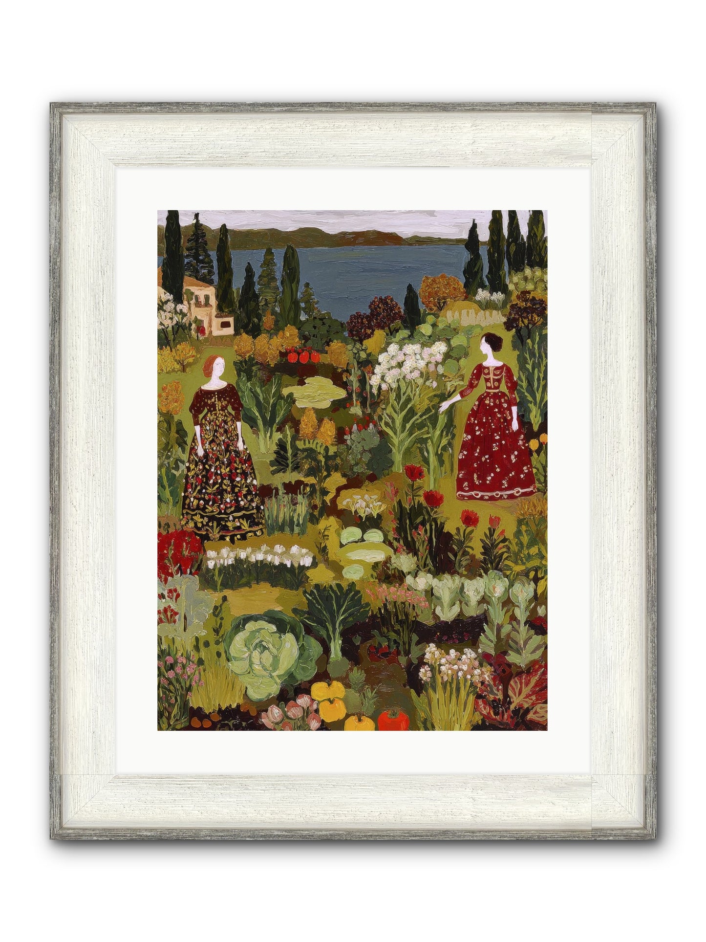 The Secret Garden Preserved Framed Print - Driftwood White 18x24