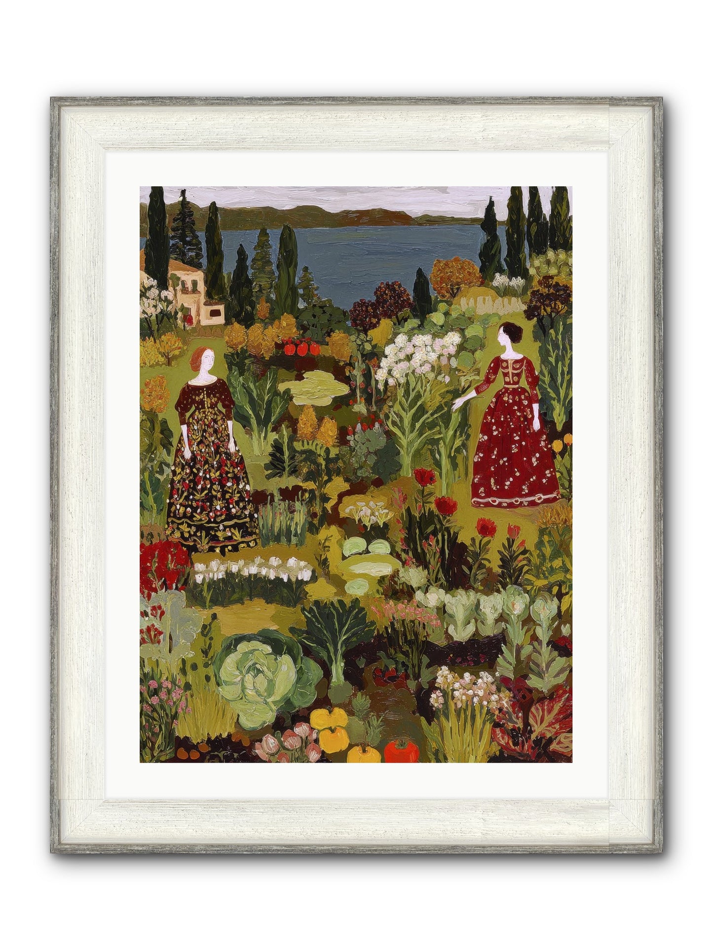 The Secret Garden Preserved Framed Print - Driftwood White 24x32
