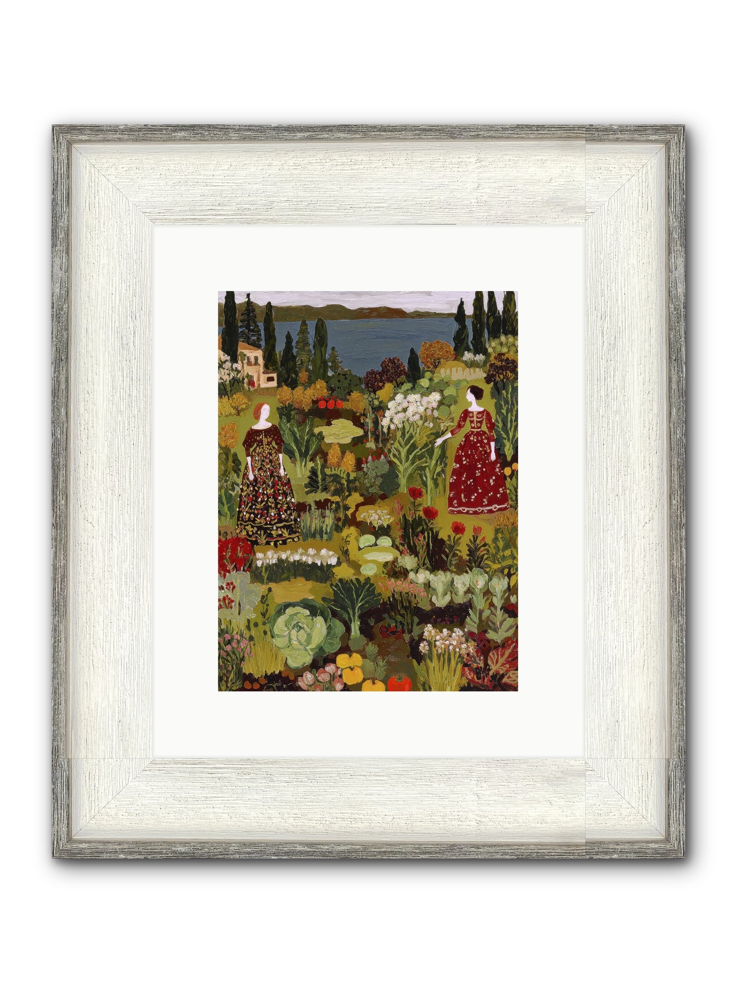 The Secret Garden Preserved Framed Print - Driftwood White 9x12