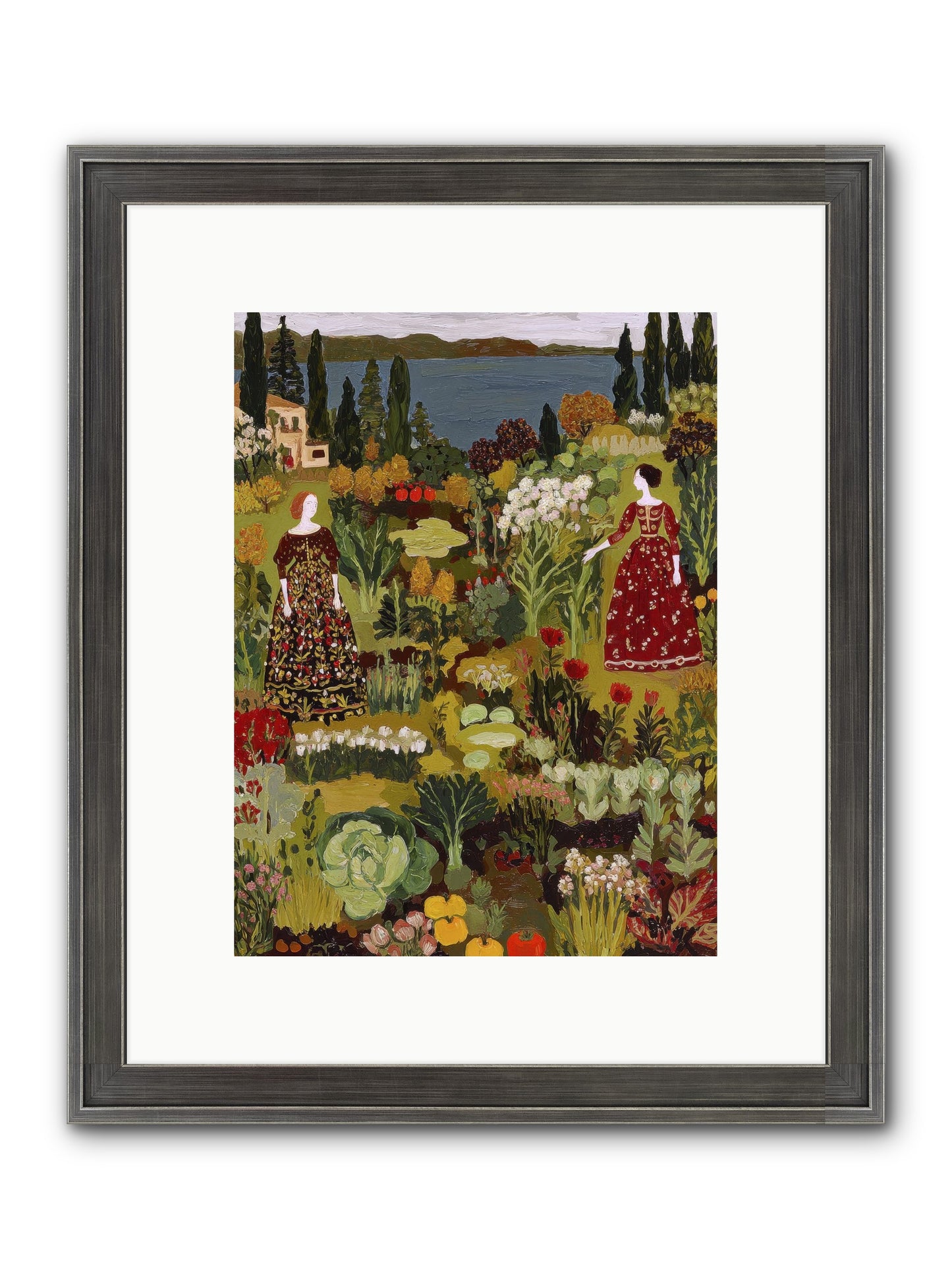 The Secret Garden Preserved Framed Print - Slimwoods Black/Silver 9x12