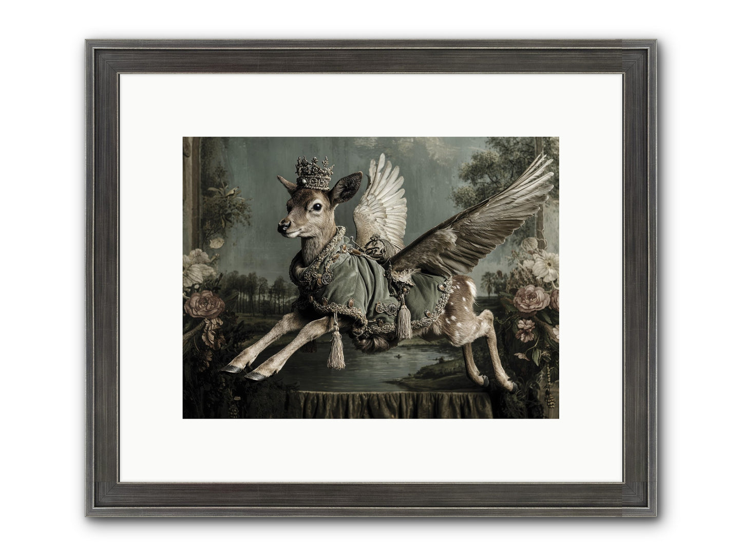 The Secret History Of Petals Framed Print - Slimwoods Black/Silver 12x9