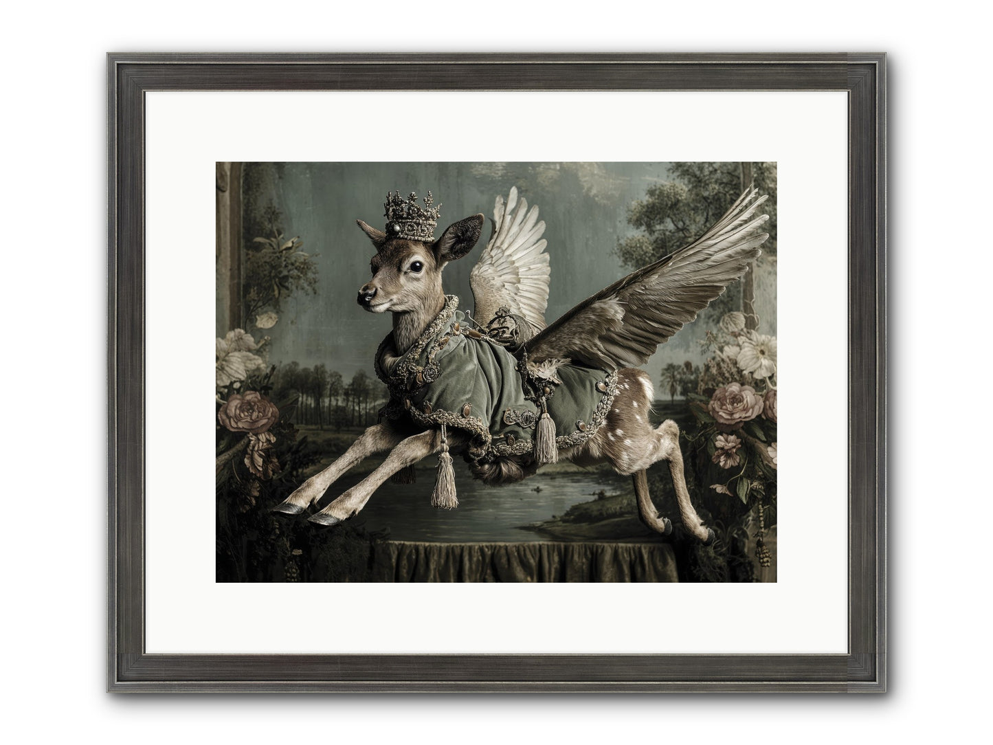 The Secret History Of Petals Framed Print - Slimwoods Black/Silver 16x12