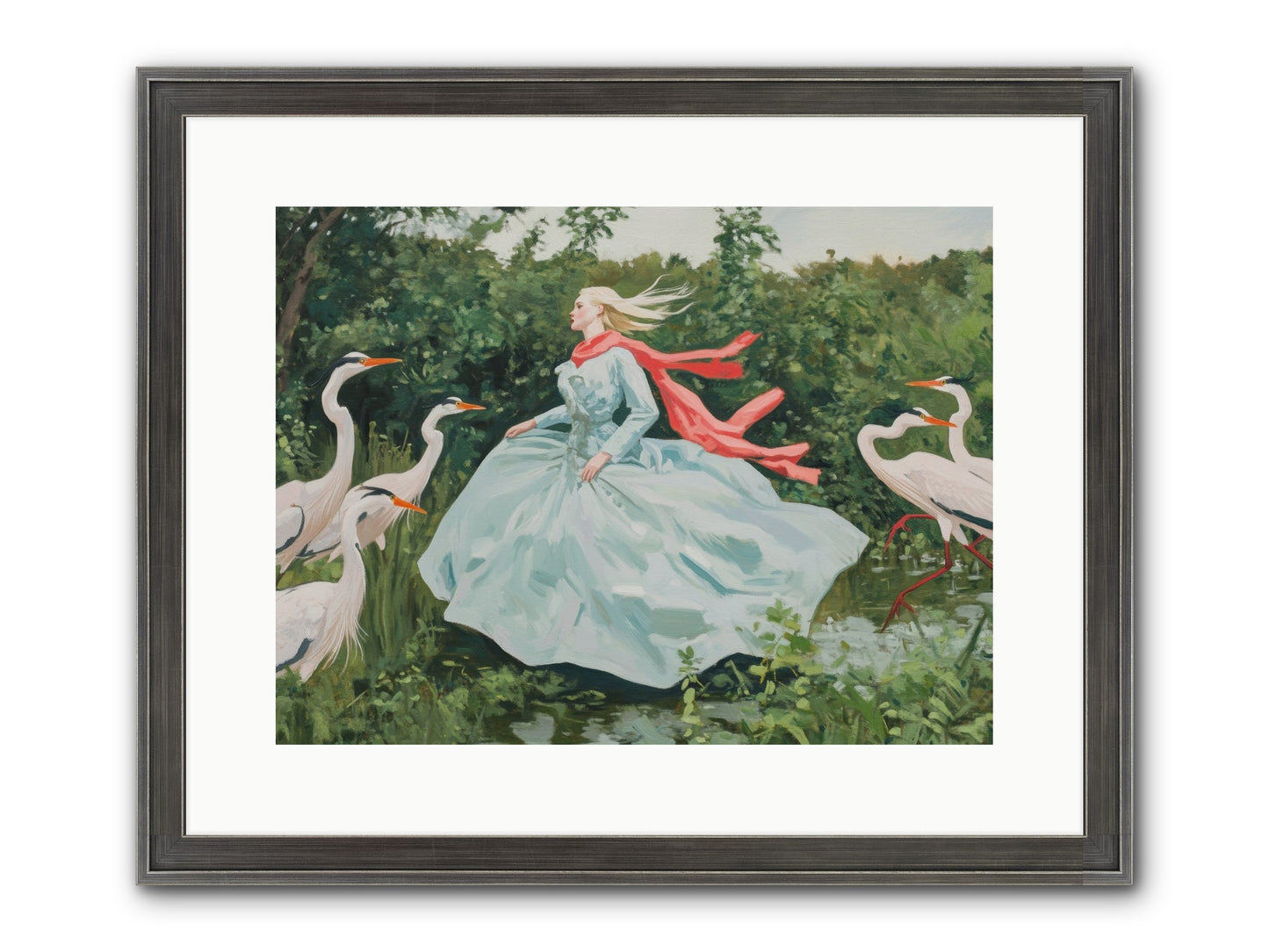 The Secret Orchard Framed Print - Slimwoods Black/Silver 16x12
