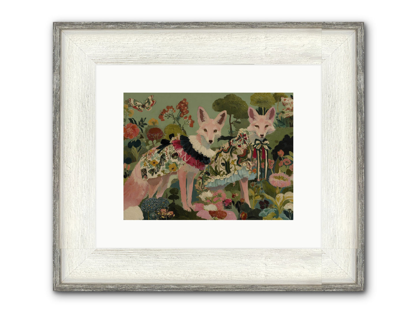 The Secret Orchard No.1 Framed Print - Driftwood White 12x9