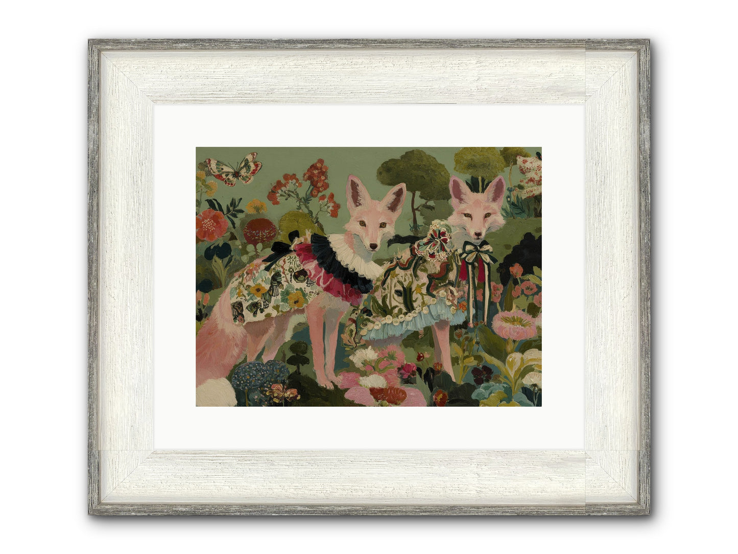 The Secret Orchard No.1 Framed Print - Driftwood White 16x12