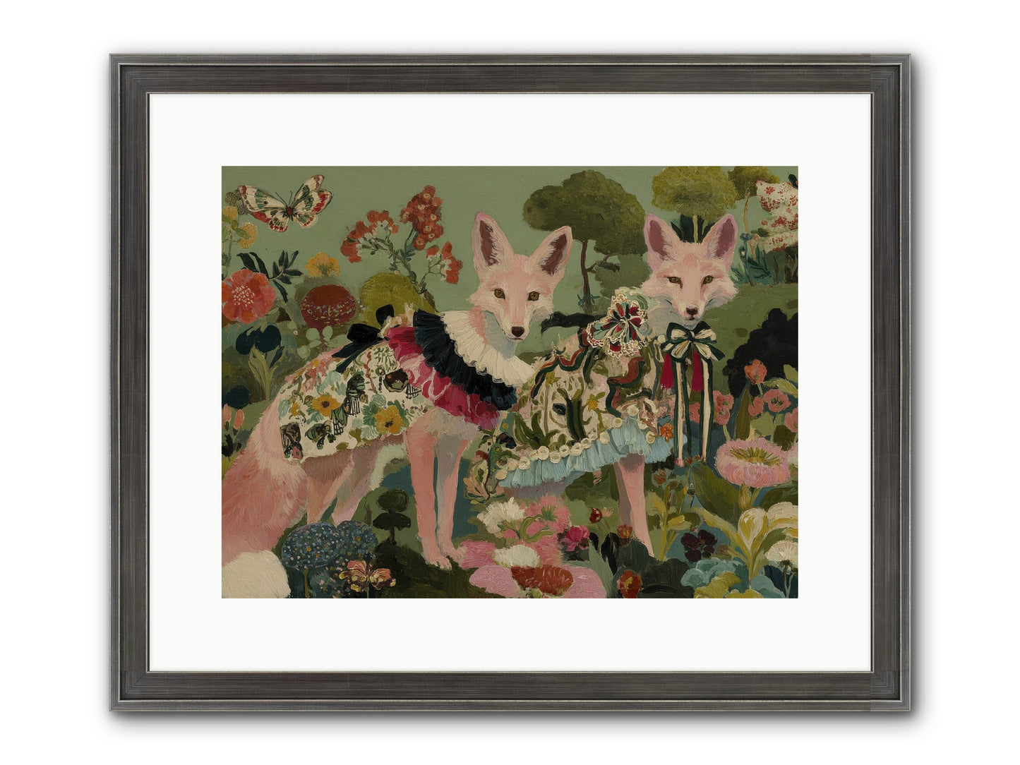The Secret Orchard No.1 Framed Print - Slimwoods Black/Silver 16x12