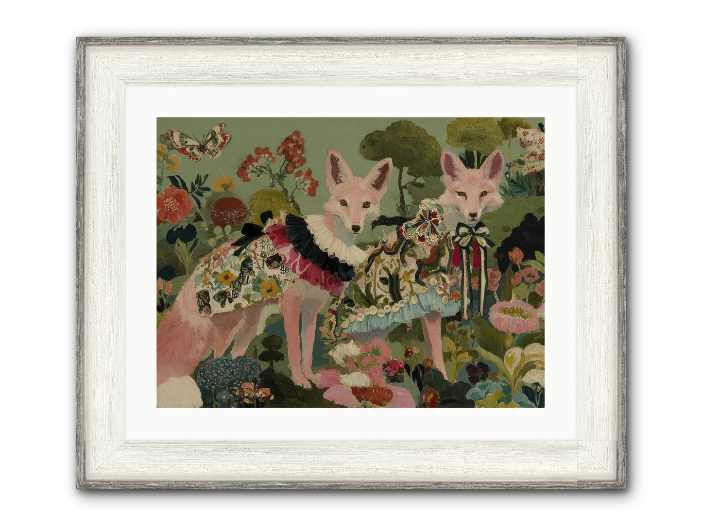 The Secret Orchard No.1 Framed Print - Driftwood White 24x18