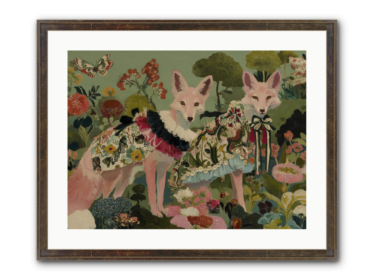 The Secret Orchard No.1 Framed Print - Slimwoods Black/Gold 24x18