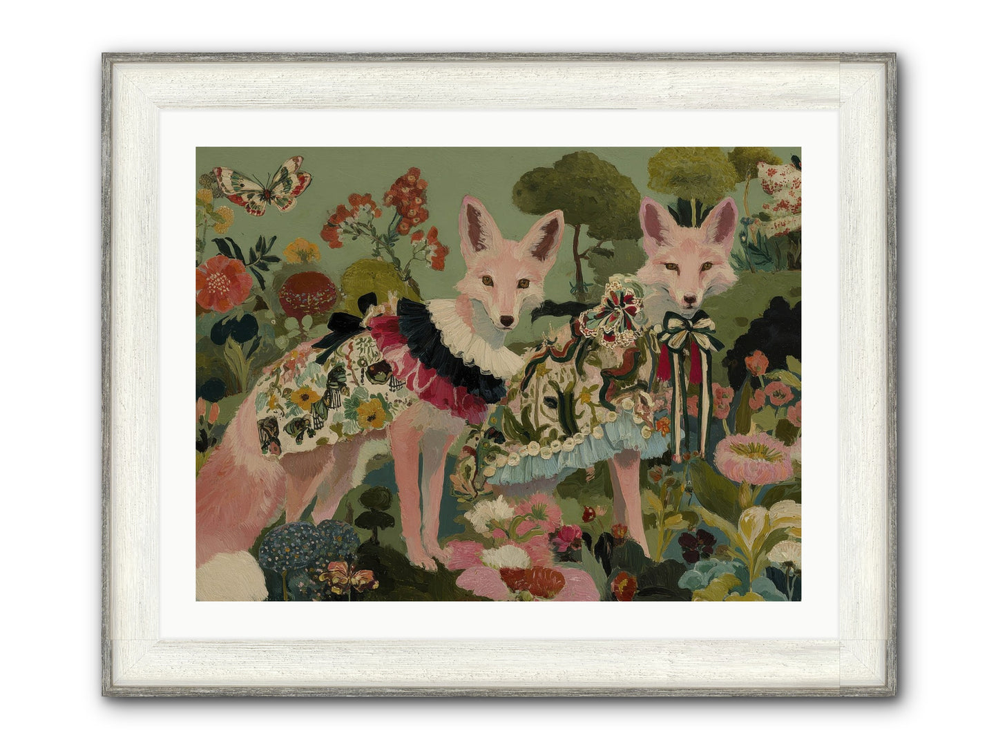 The Secret Orchard No.1 Framed Print - Driftwood White 32x24