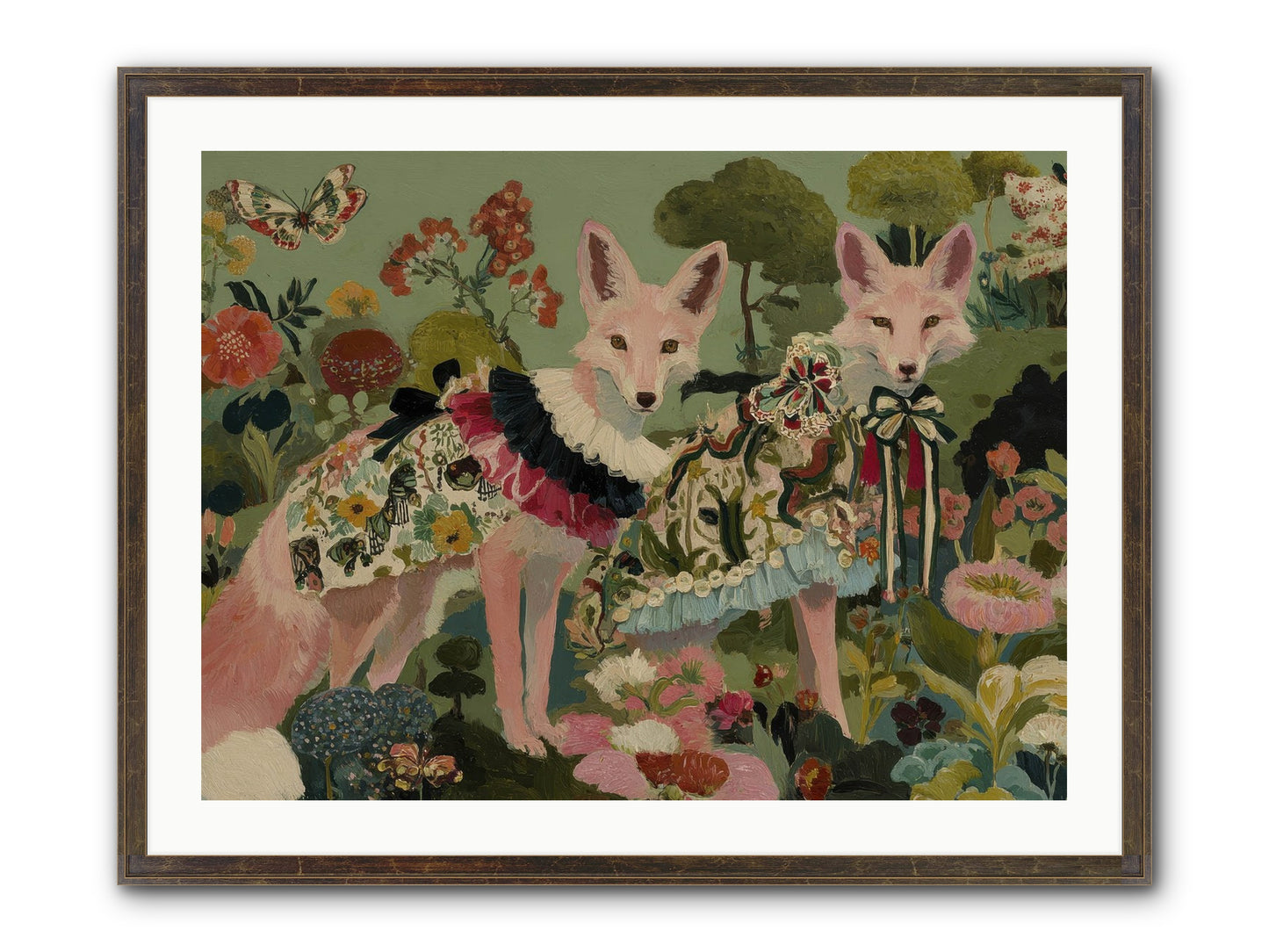 The Secret Orchard No.1 Framed Print - Slimwoods Black/Gold 32x24