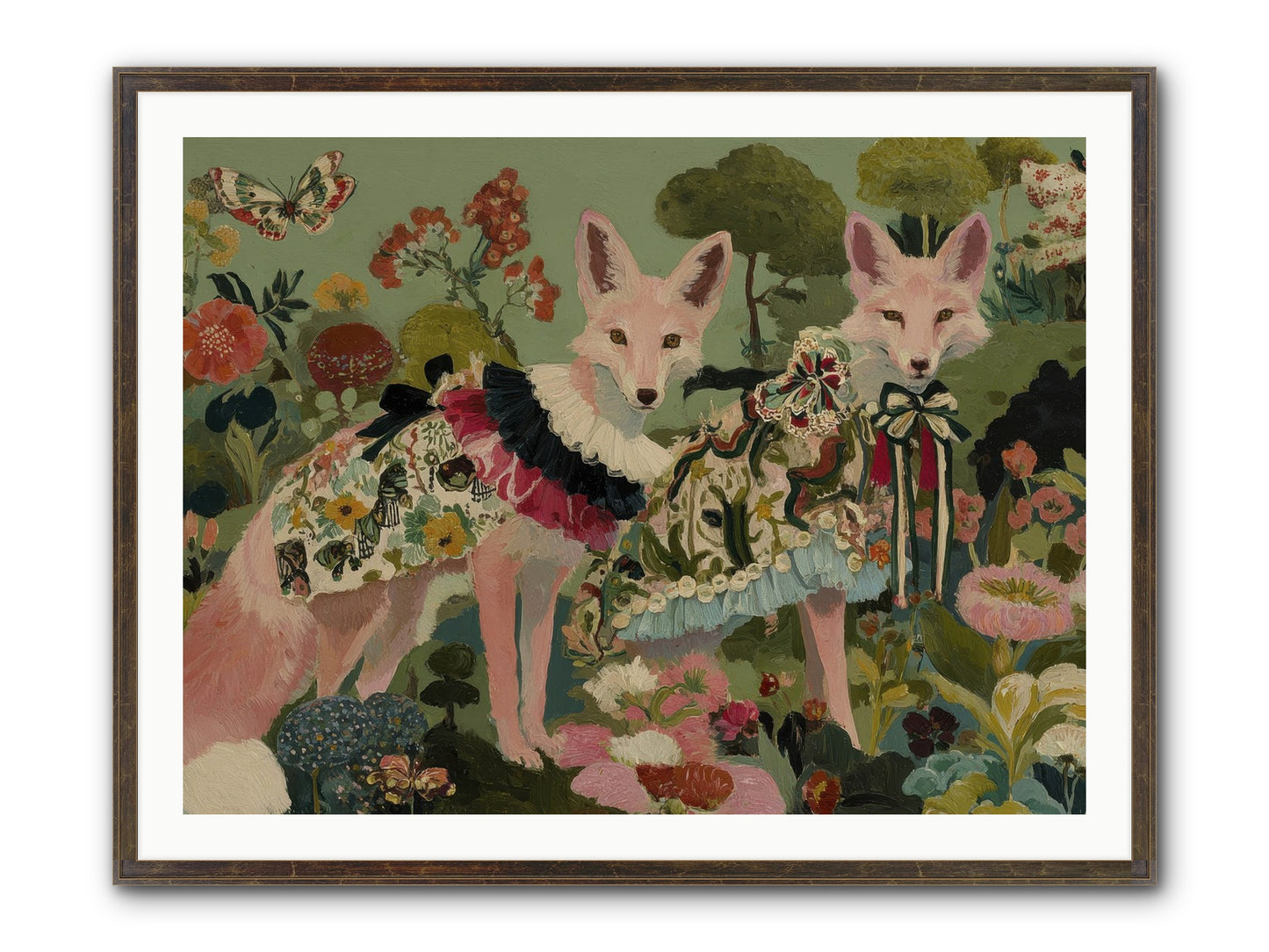 The Secret Orchard No.1 Framed Print - Slimwoods Black/Gold 40x30