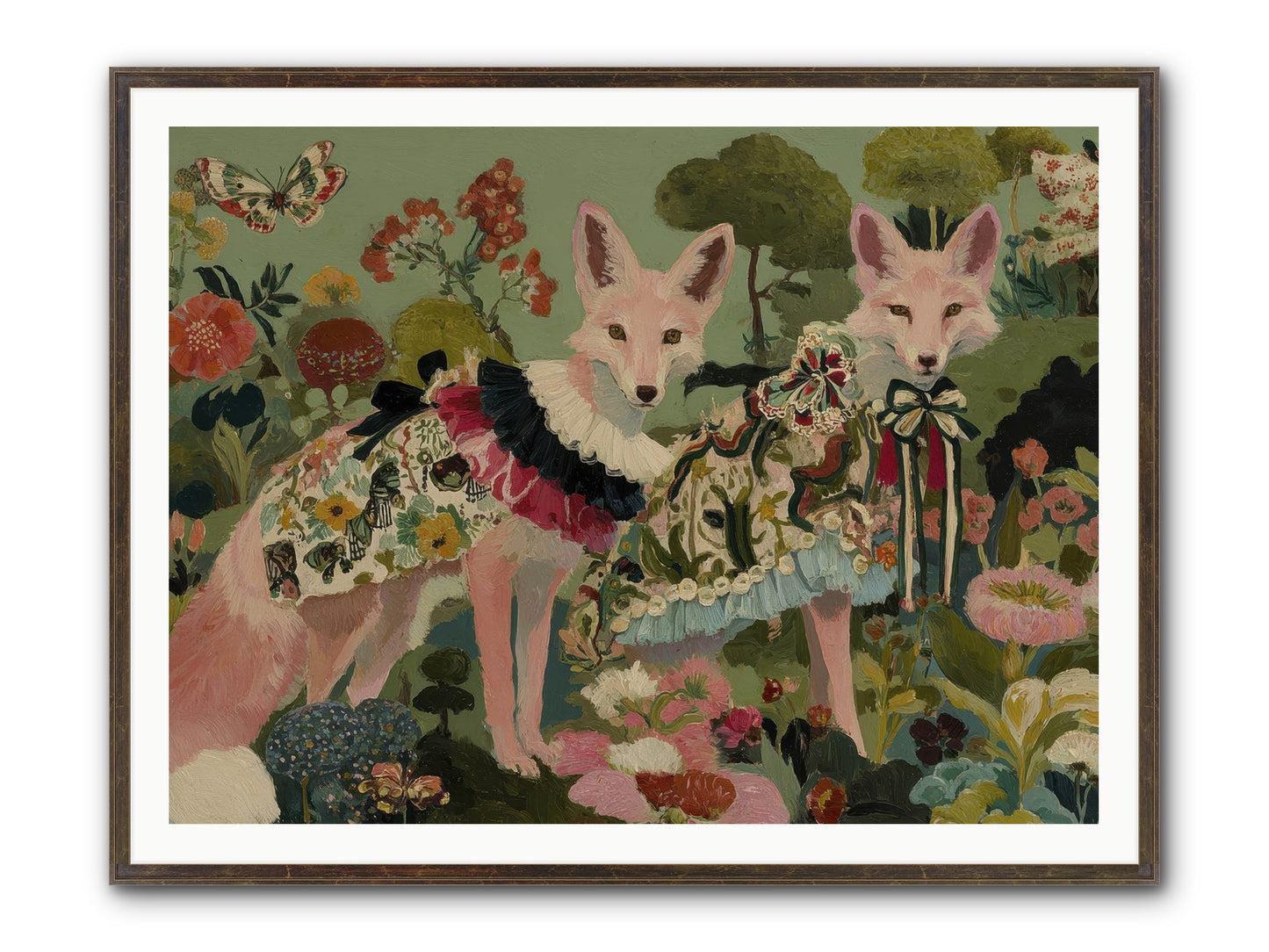 The Secret Orchard No.1 Framed Print - Slimwoods Black/Gold 48x36