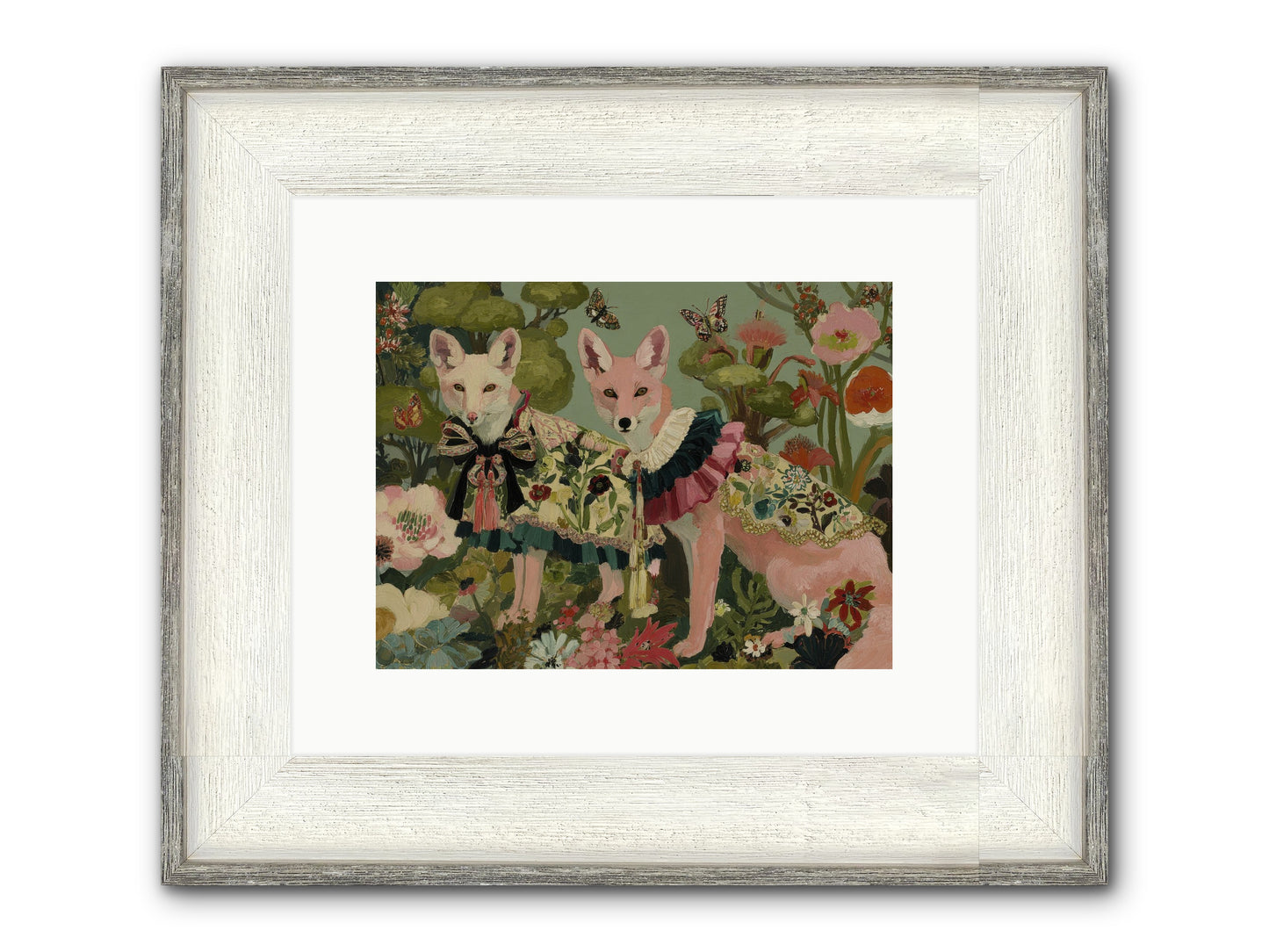 The Secret Orchard No.2 Framed Print - Driftwood White 12x9