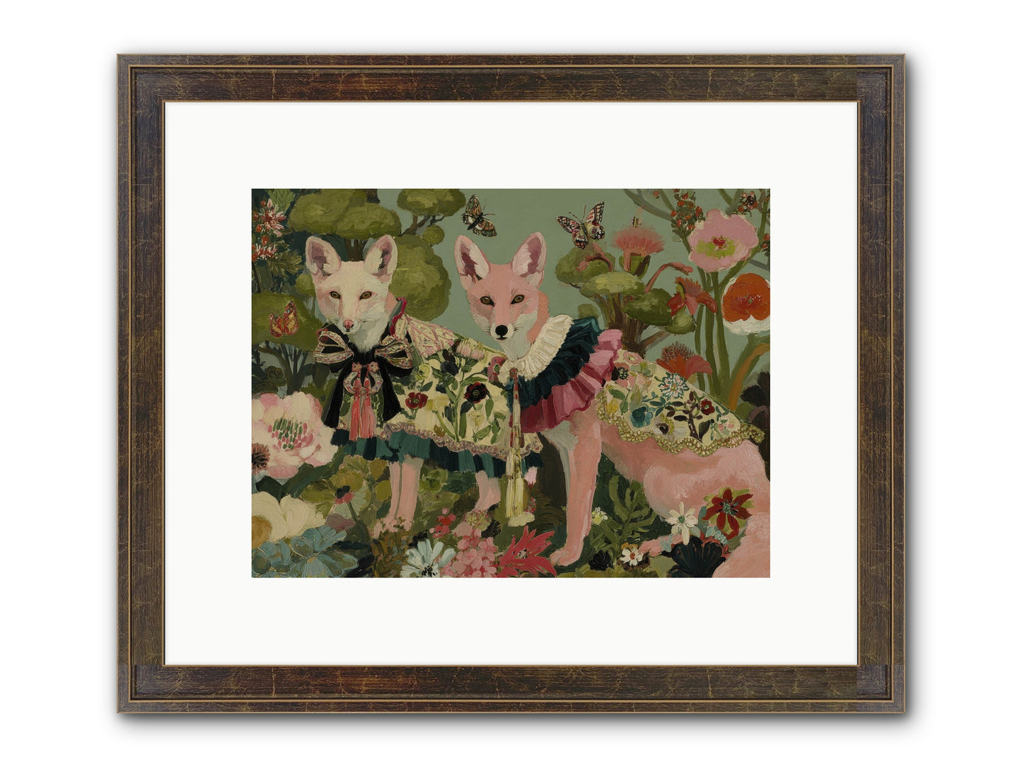 The Secret Orchard No.2 Framed Print - Slimwoods Black/Gold 12x9