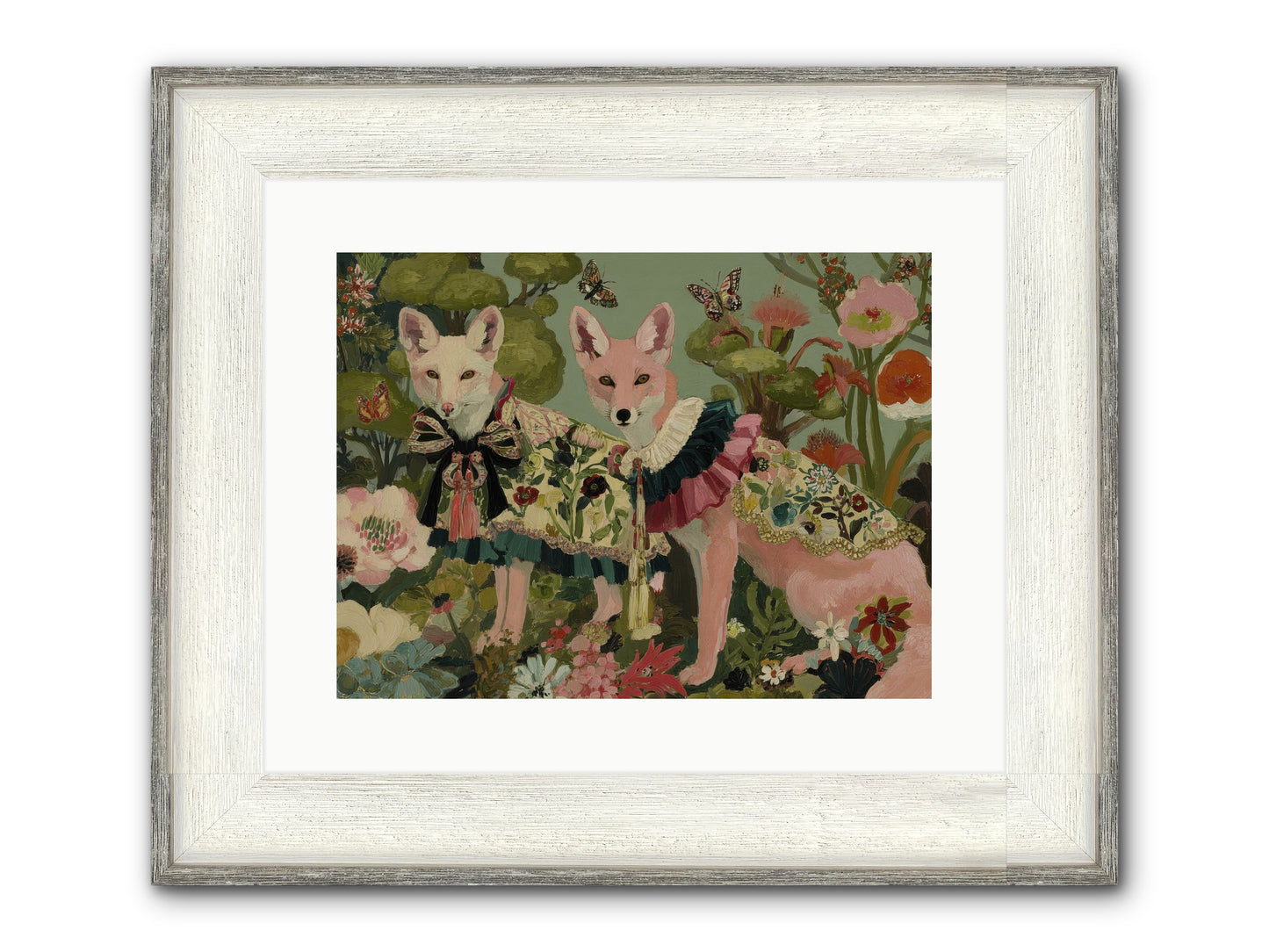 The Secret Orchard No.2 Framed Print - Driftwood White 16x12