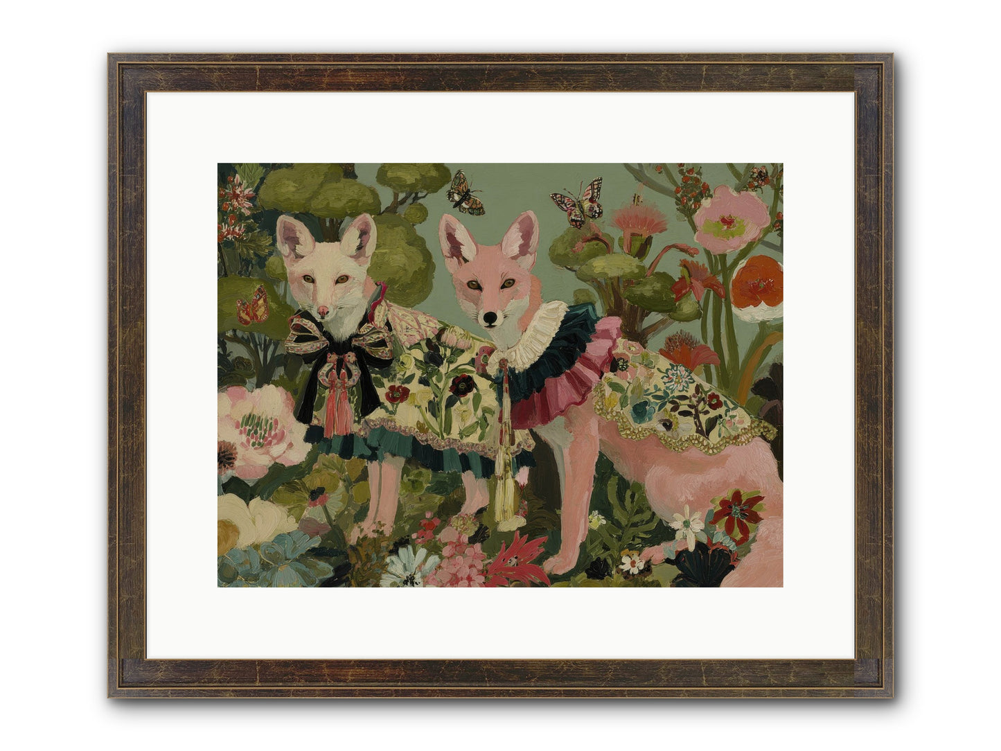 The Secret Orchard No.2 Framed Print - Slimwoods Black/Gold 16x12