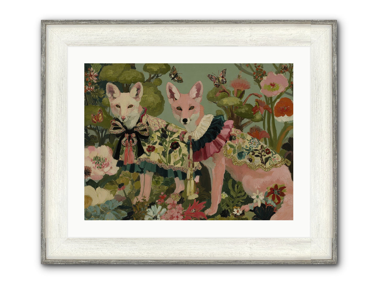 The Secret Orchard No.2 Framed Print - Driftwood White 24x18