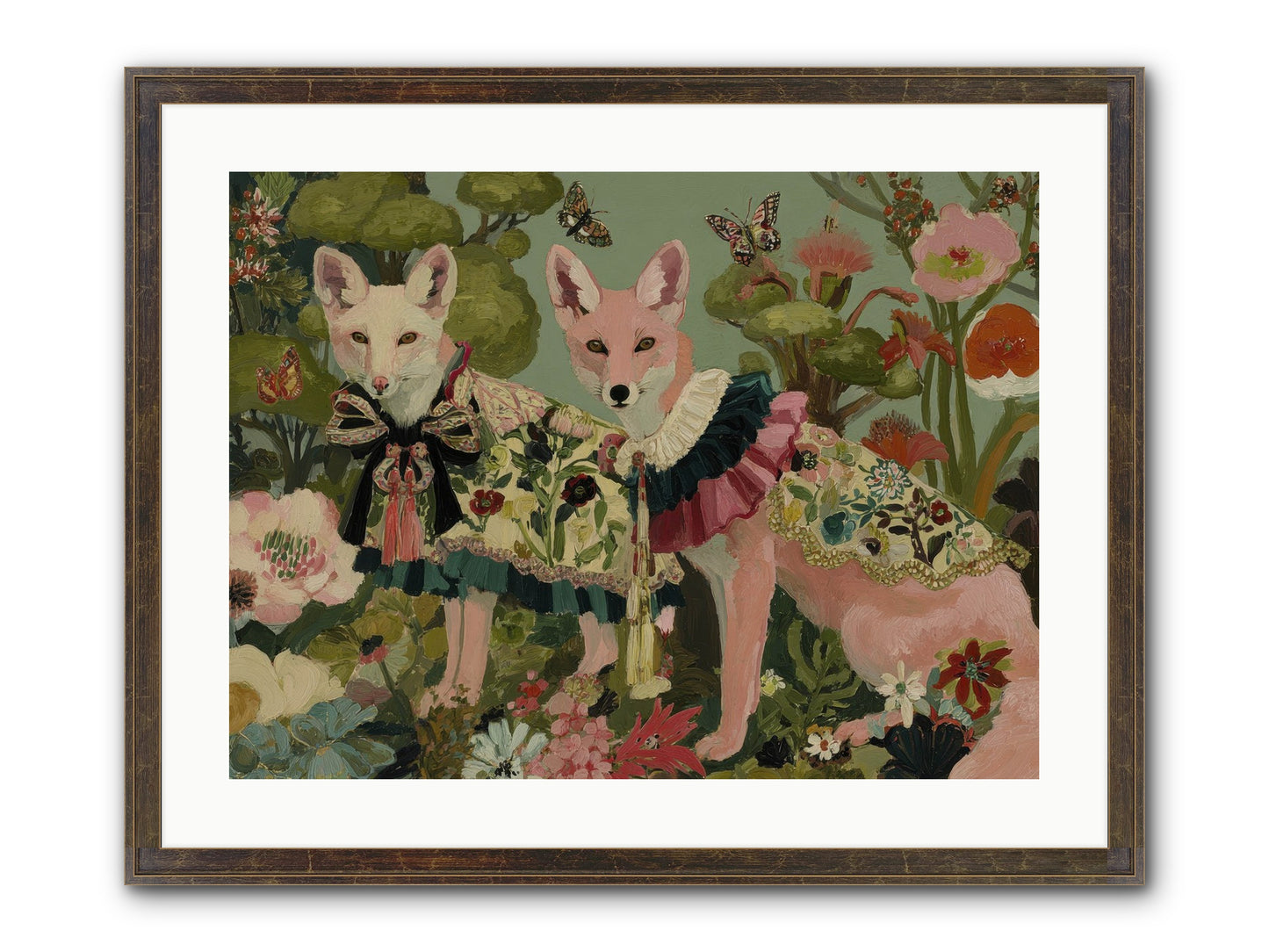 The Secret Orchard No.2 Framed Print - Slimwoods Black/Gold 24x18