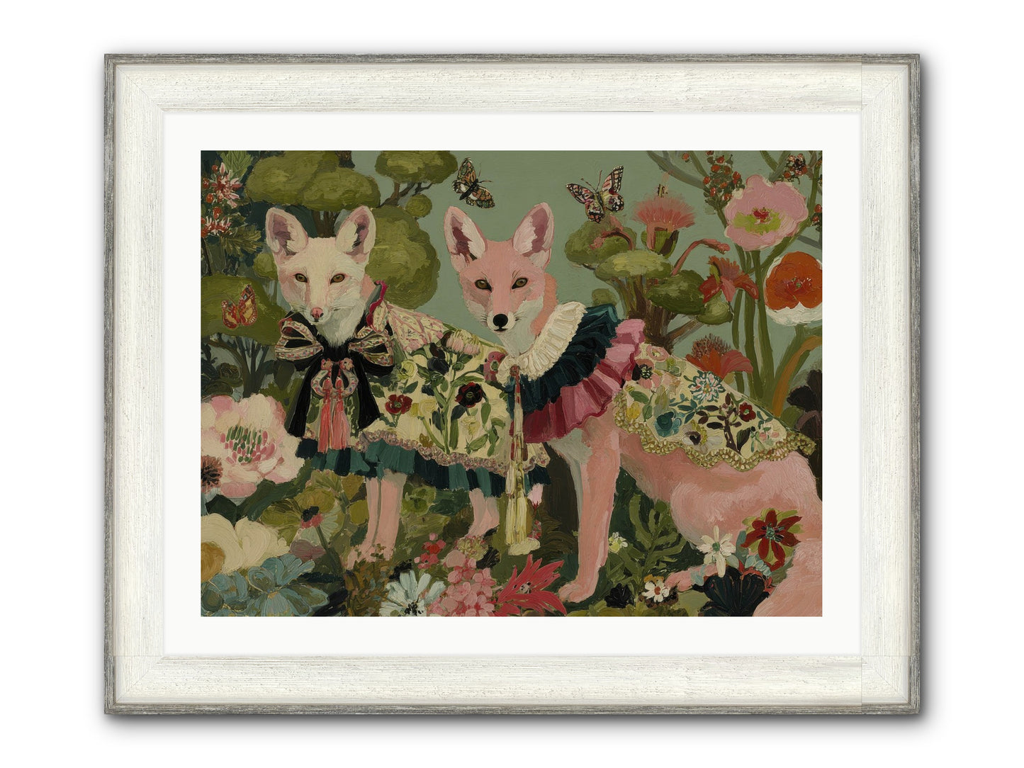 The Secret Orchard No.2 Framed Print - Driftwood White 32x24