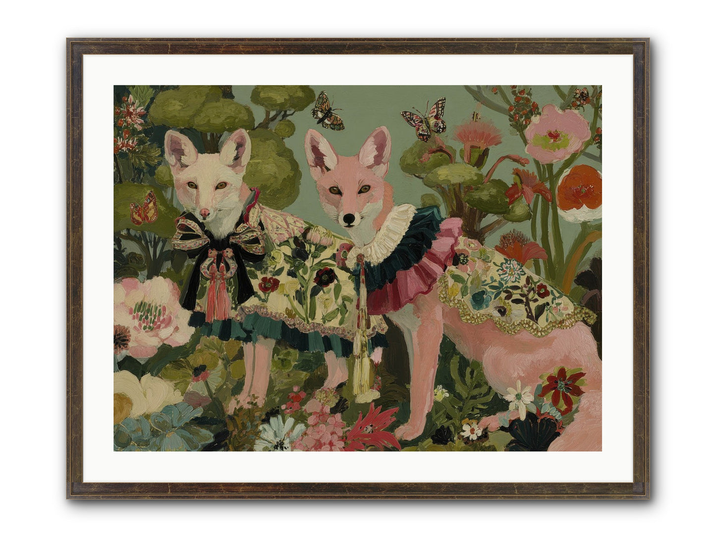 The Secret Orchard No.2 Framed Print - Slimwoods Black/Gold 32x24