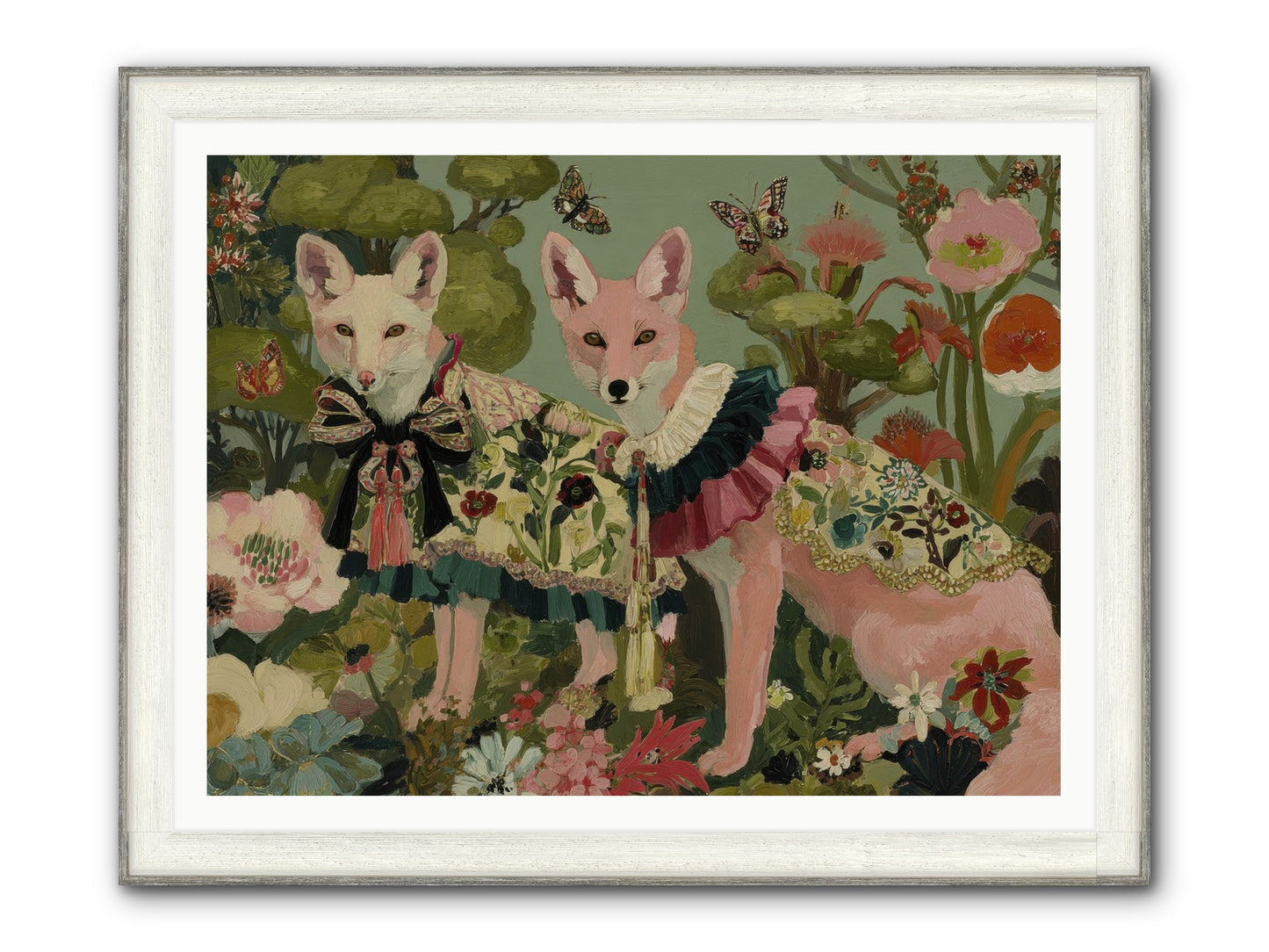 The Secret Orchard No.2 Framed Print - Driftwood White 48x36