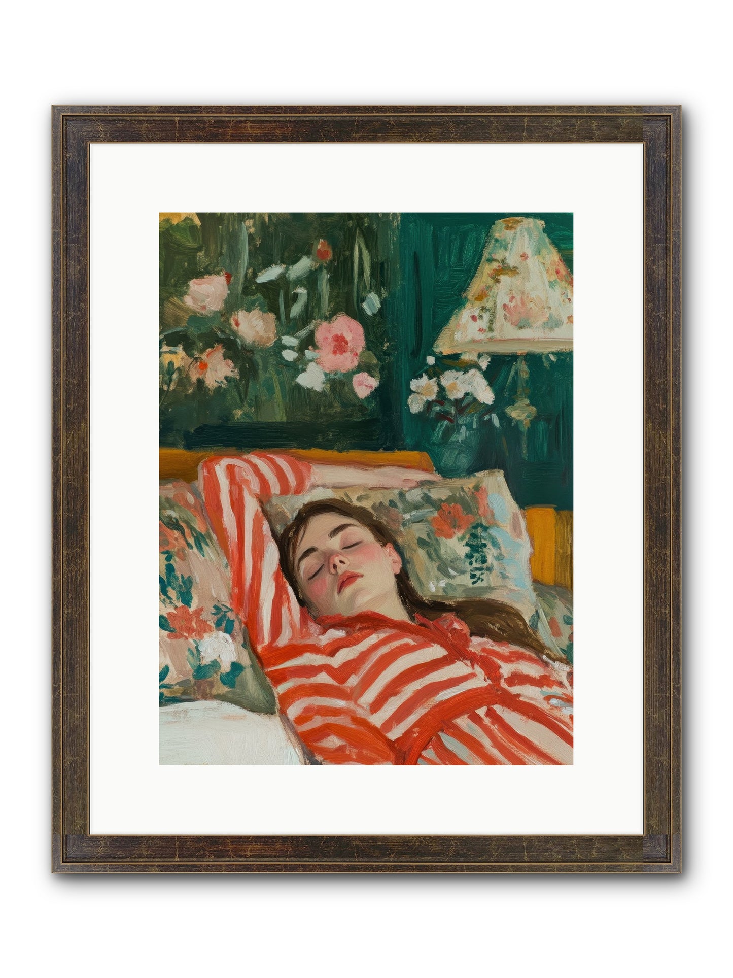 The Secret Repose Framed Print - Slimwoods Black/Gold 12x16