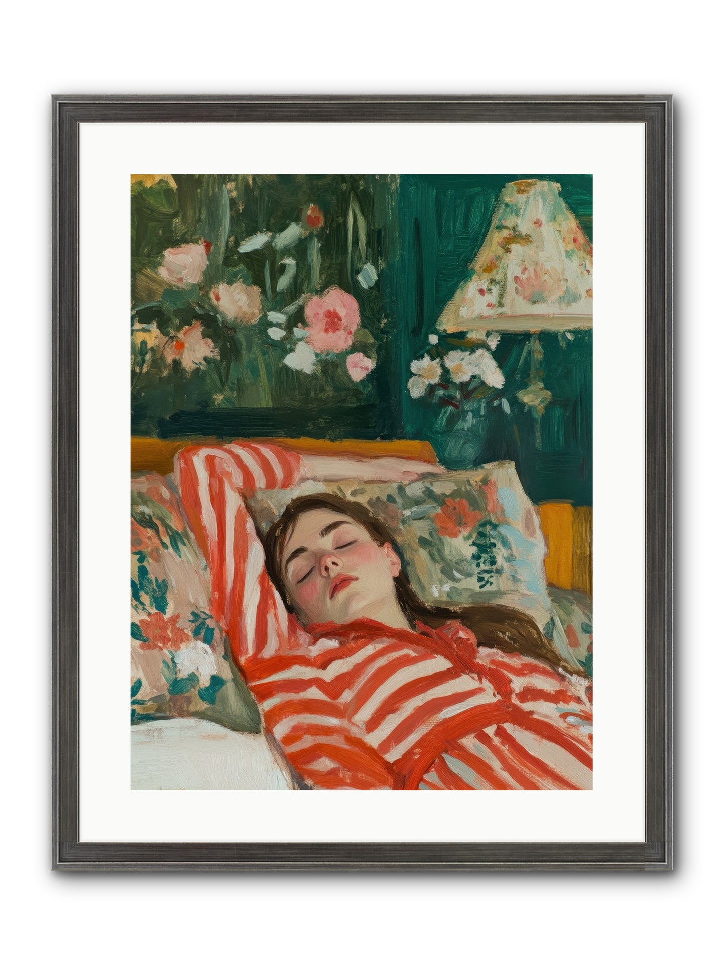 The Secret Repose Framed Print - Slimwoods Black/Silver 18x24