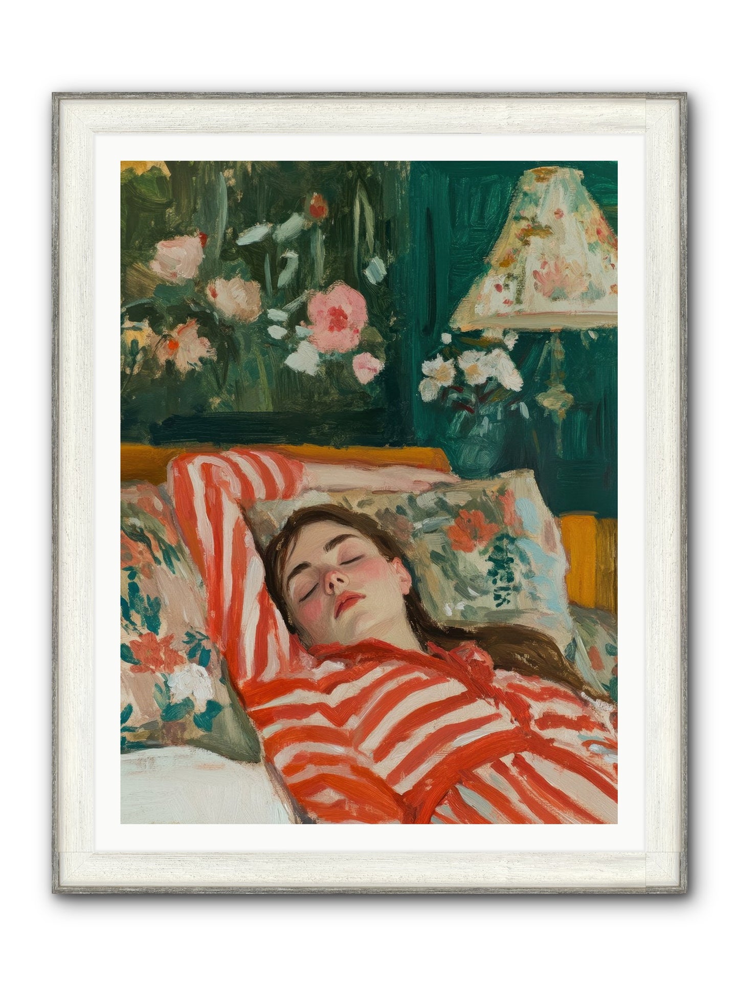 The Secret Repose Framed Print - Driftwood White 36x48
