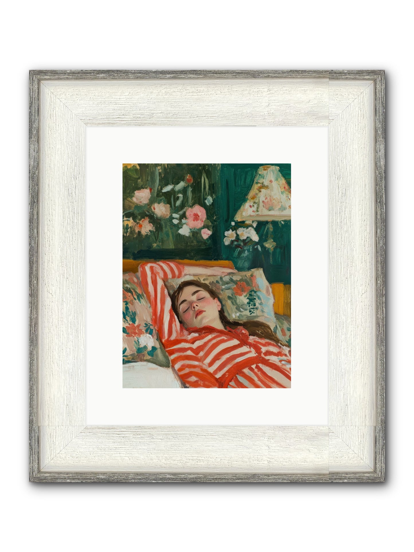 The Secret Repose Framed Print - Driftwood White 9x12