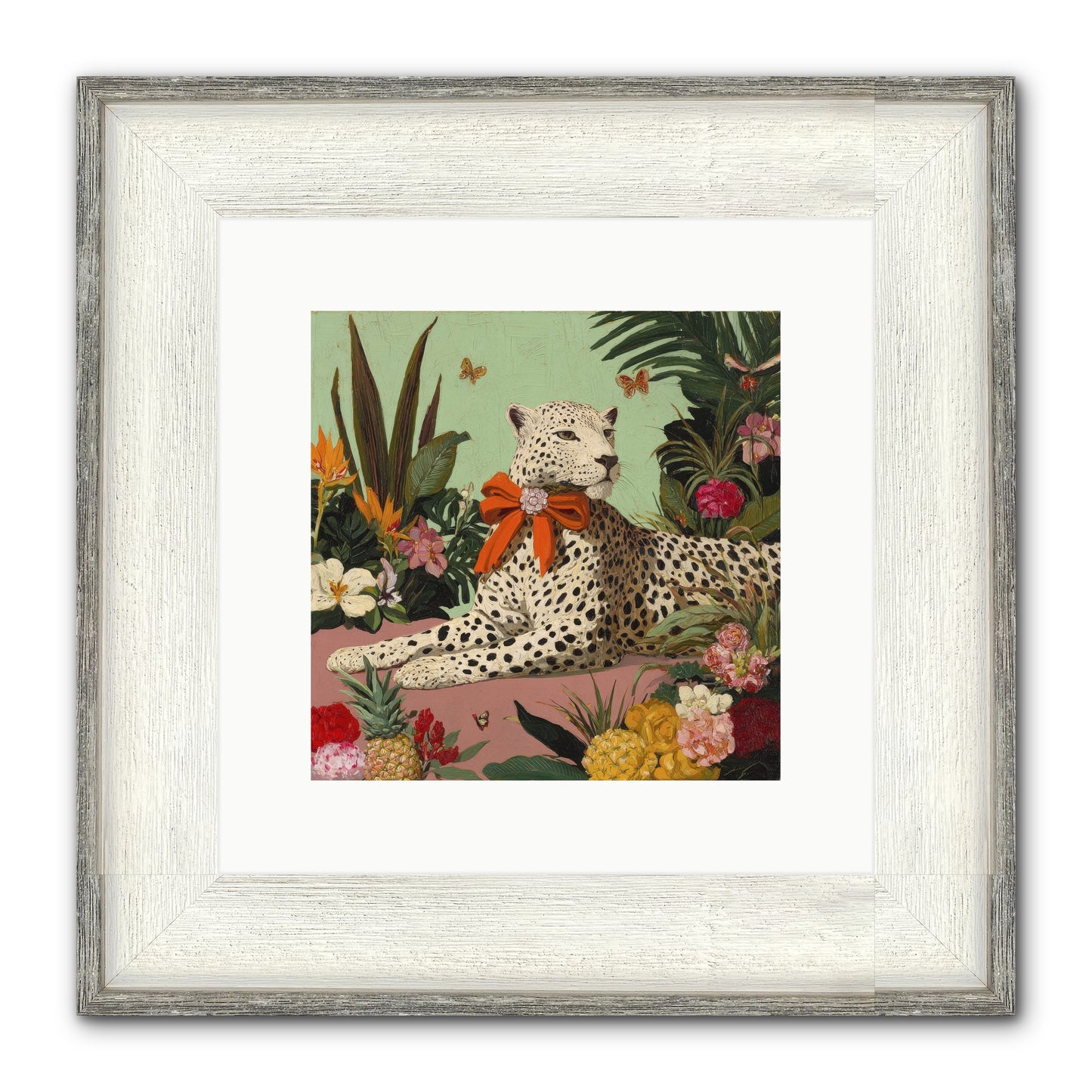 The Secret Terrace Framed Print - Driftwood White 10x10
