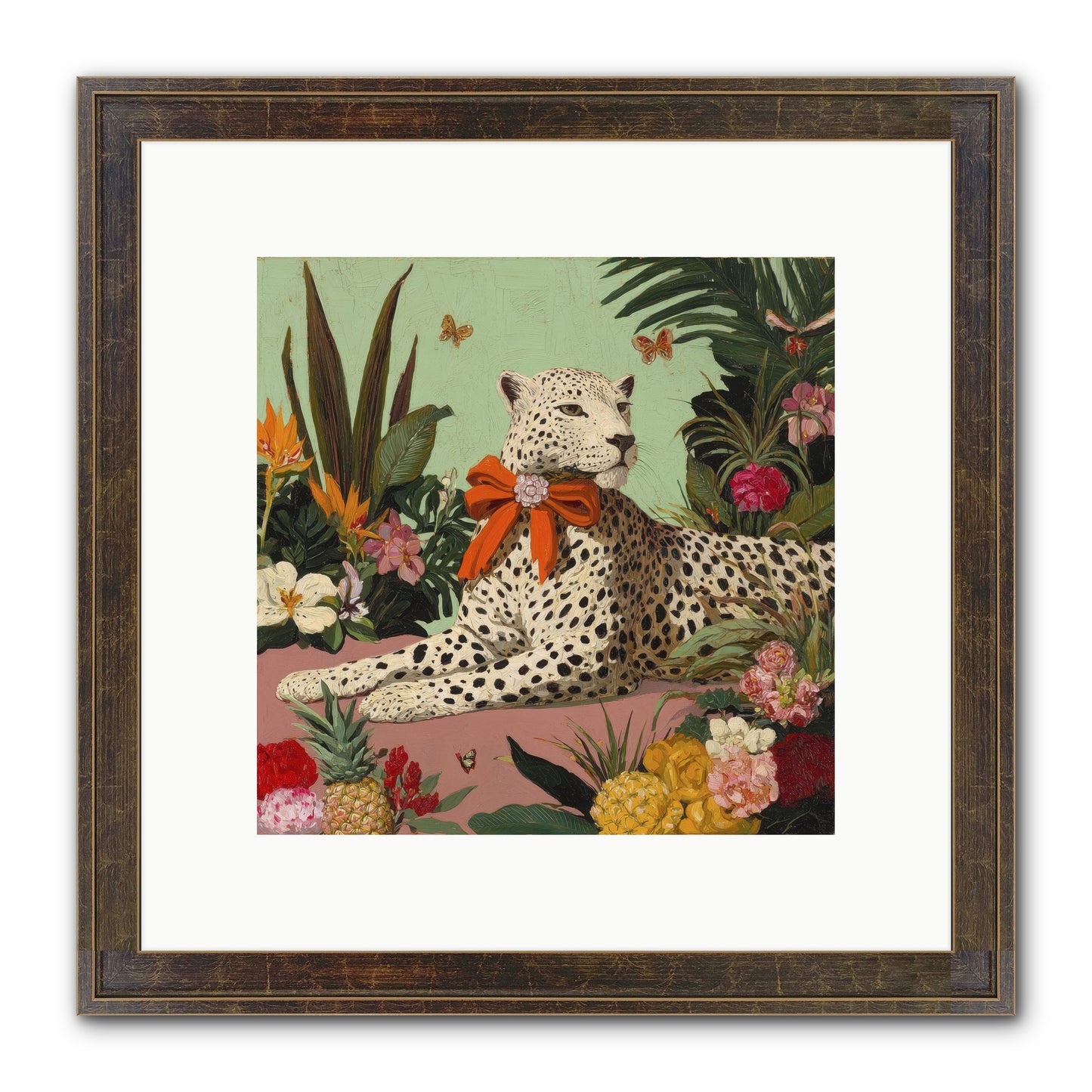 The Secret Terrace Framed Print - Slimwoods Black/Gold 10x10