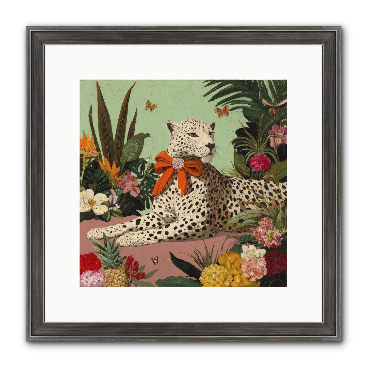 The Secret Terrace Framed Print - Slimwoods Black/Silver 12x12