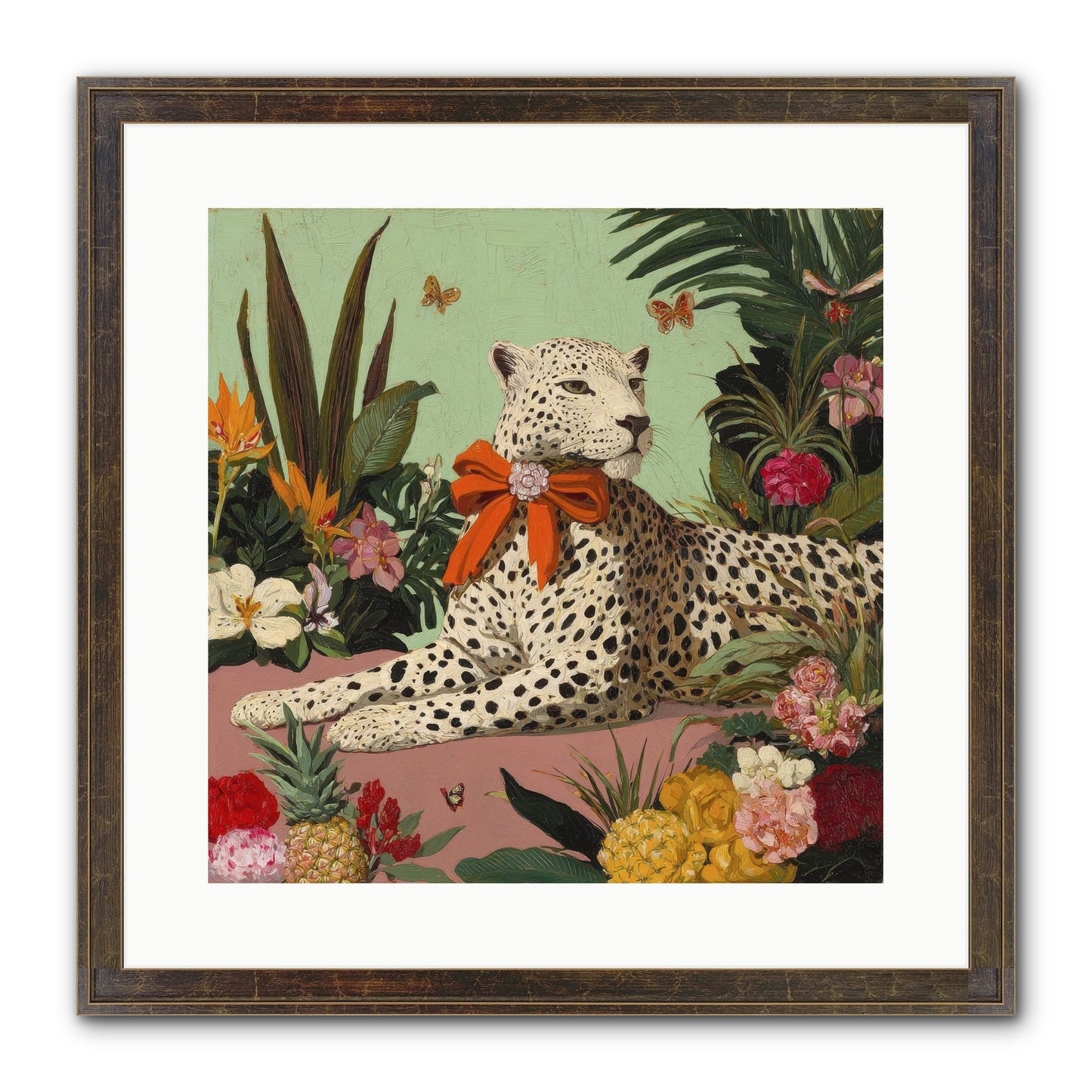 The Secret Terrace Framed Print - Slimwoods Black/Gold 16x16