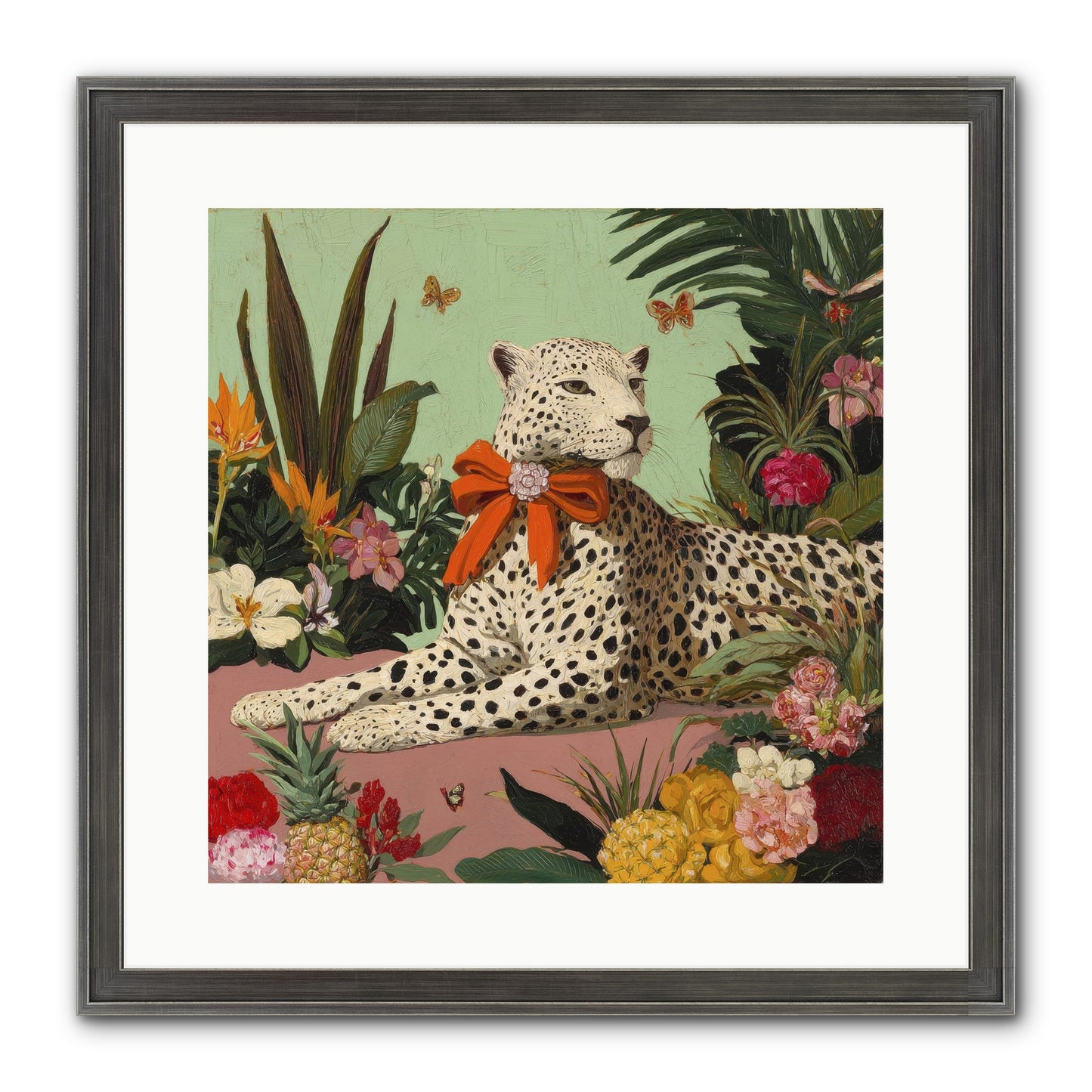 The Secret Terrace Framed Print - Slimwoods Black/Silver 16x16