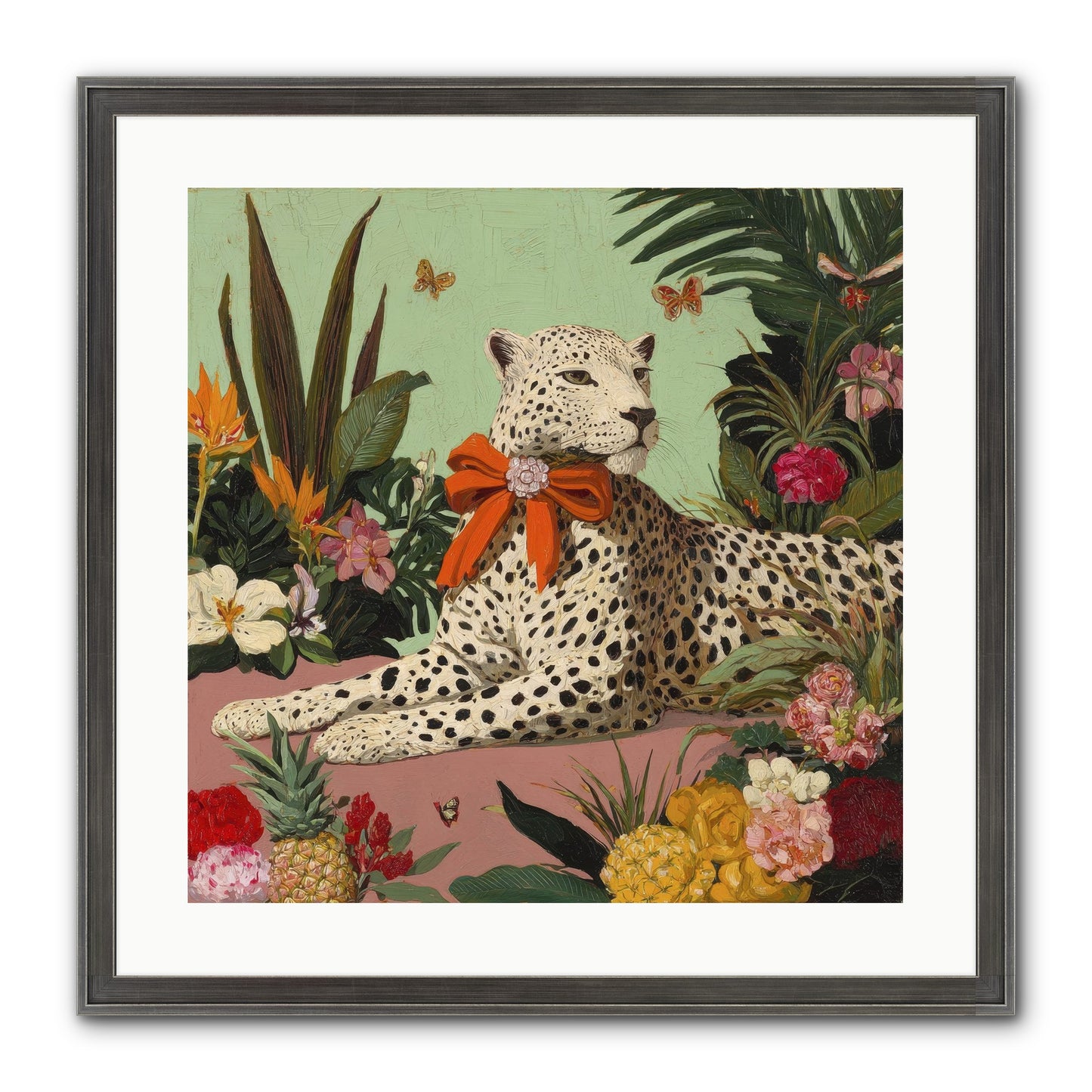 The Secret Terrace Framed Print - Slimwoods Black/Silver 20x20