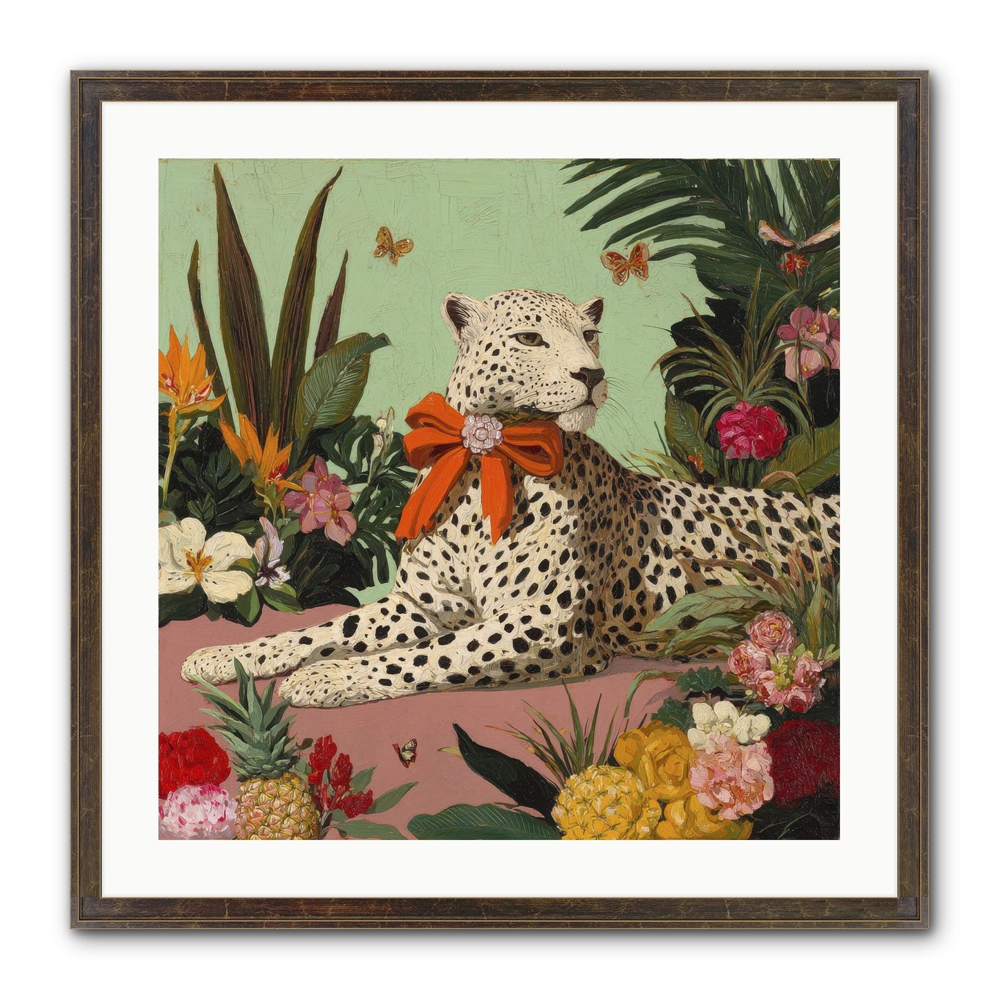 The Secret Terrace Framed Print - Slimwoods Black/Gold 24x24