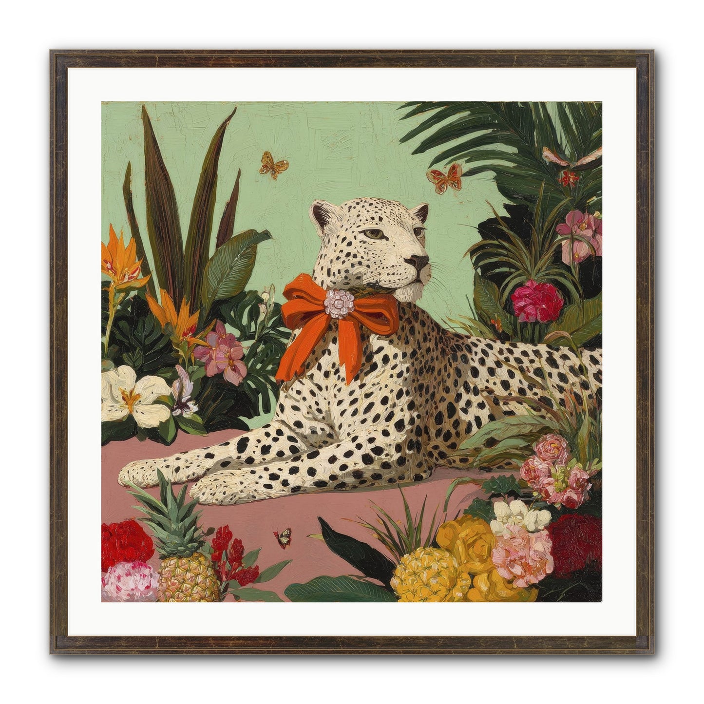 The Secret Terrace Framed Print - Slimwoods Black/Gold 30x30