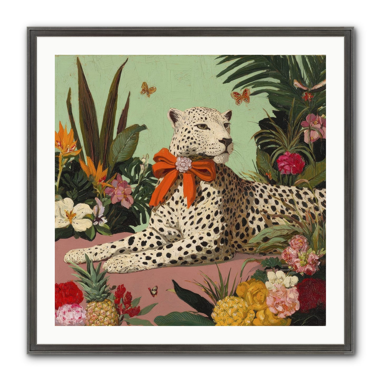 The Secret Terrace Framed Print - Slimwoods Black/Silver 30x30