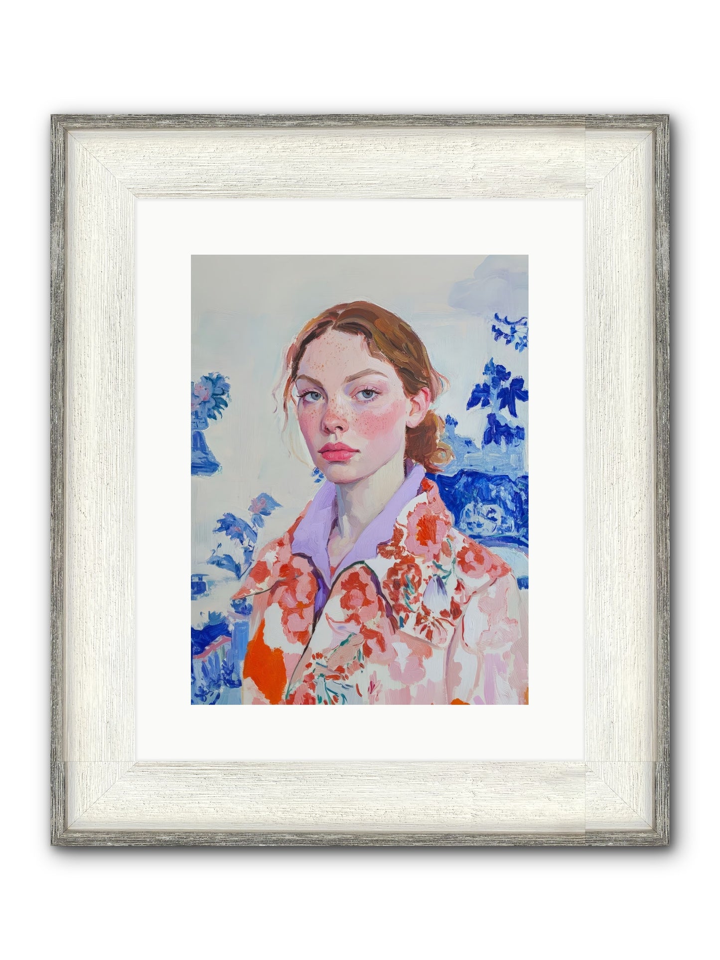 The Seine's Last Wanderer Framed Print - Driftwood White 12x16